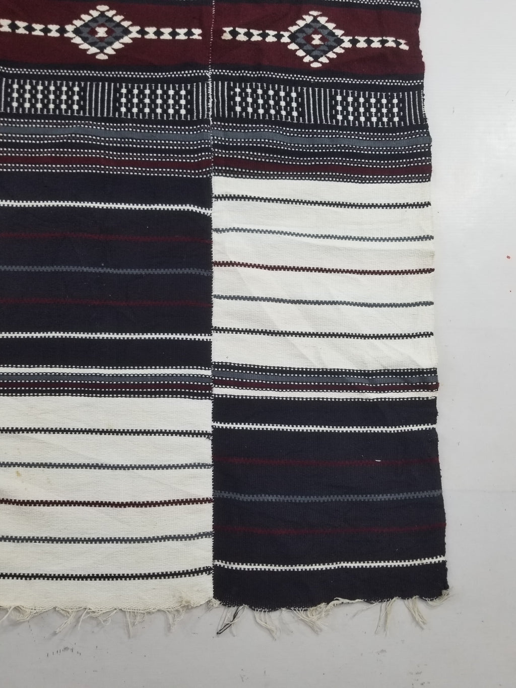 Vintage Traditional African Handwoven Fulani Khasa Blanket 213x153cm