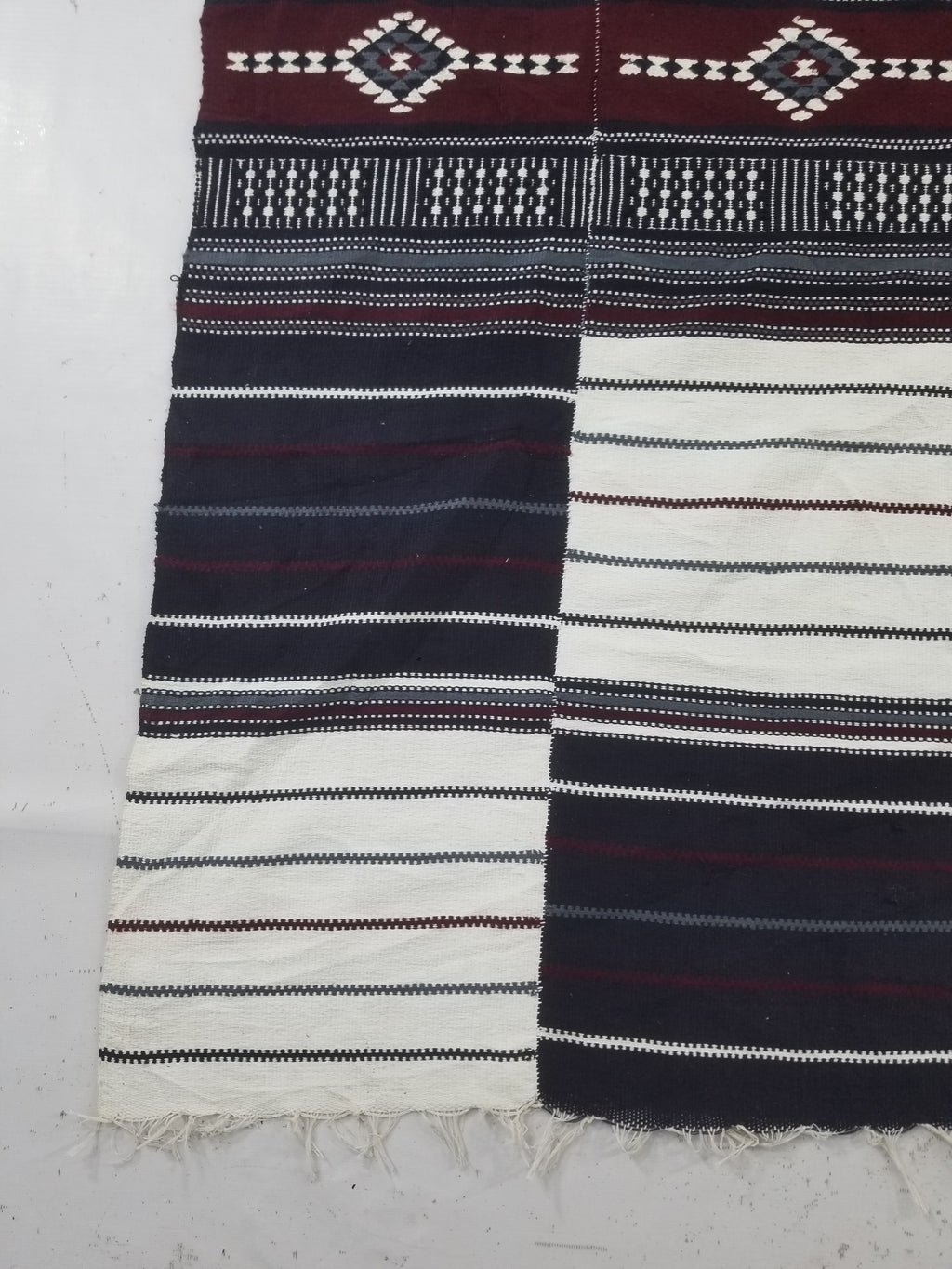 Vintage Traditional African Handwoven Fulani Khasa Blanket 213x153cm