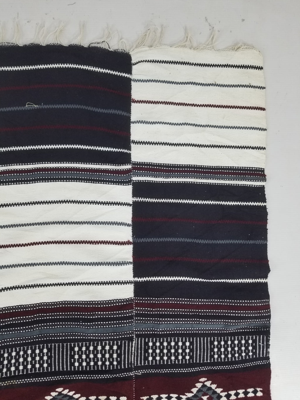 Vintage Traditional African Handwoven Fulani Khasa Blanket 213x153cm