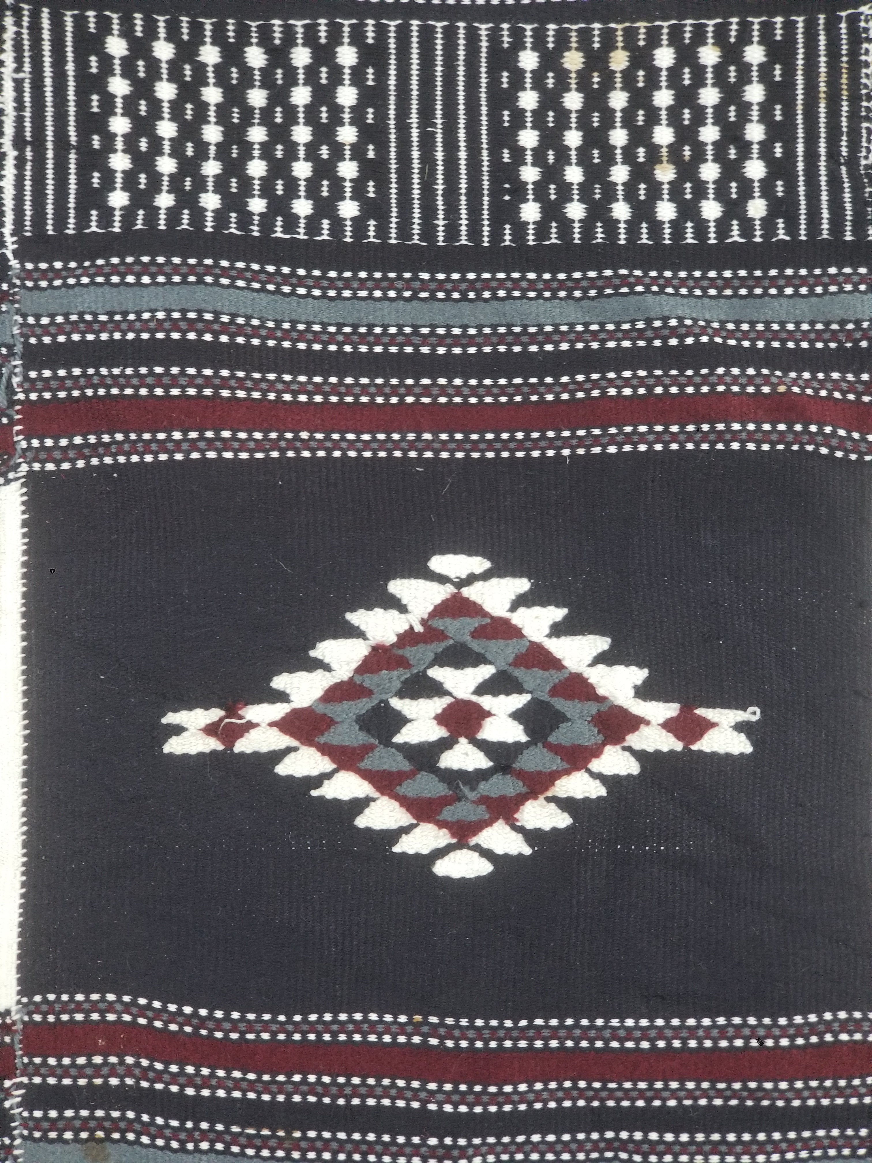 Vintage Traditional African Handwoven Fulani Khasa Blanket 213x153cm
