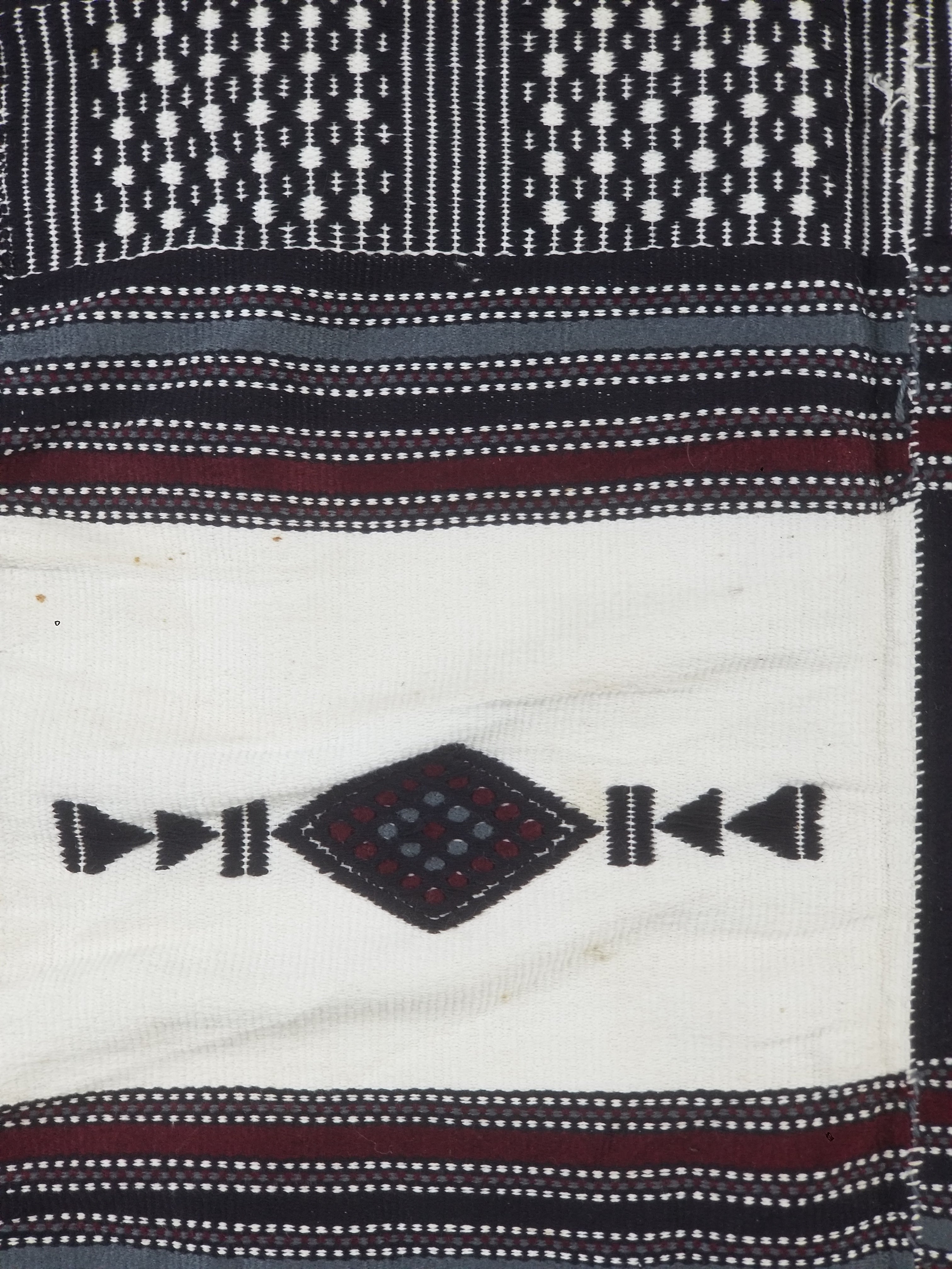 Vintage Traditional African Handwoven Fulani Khasa Blanket 213x153cm