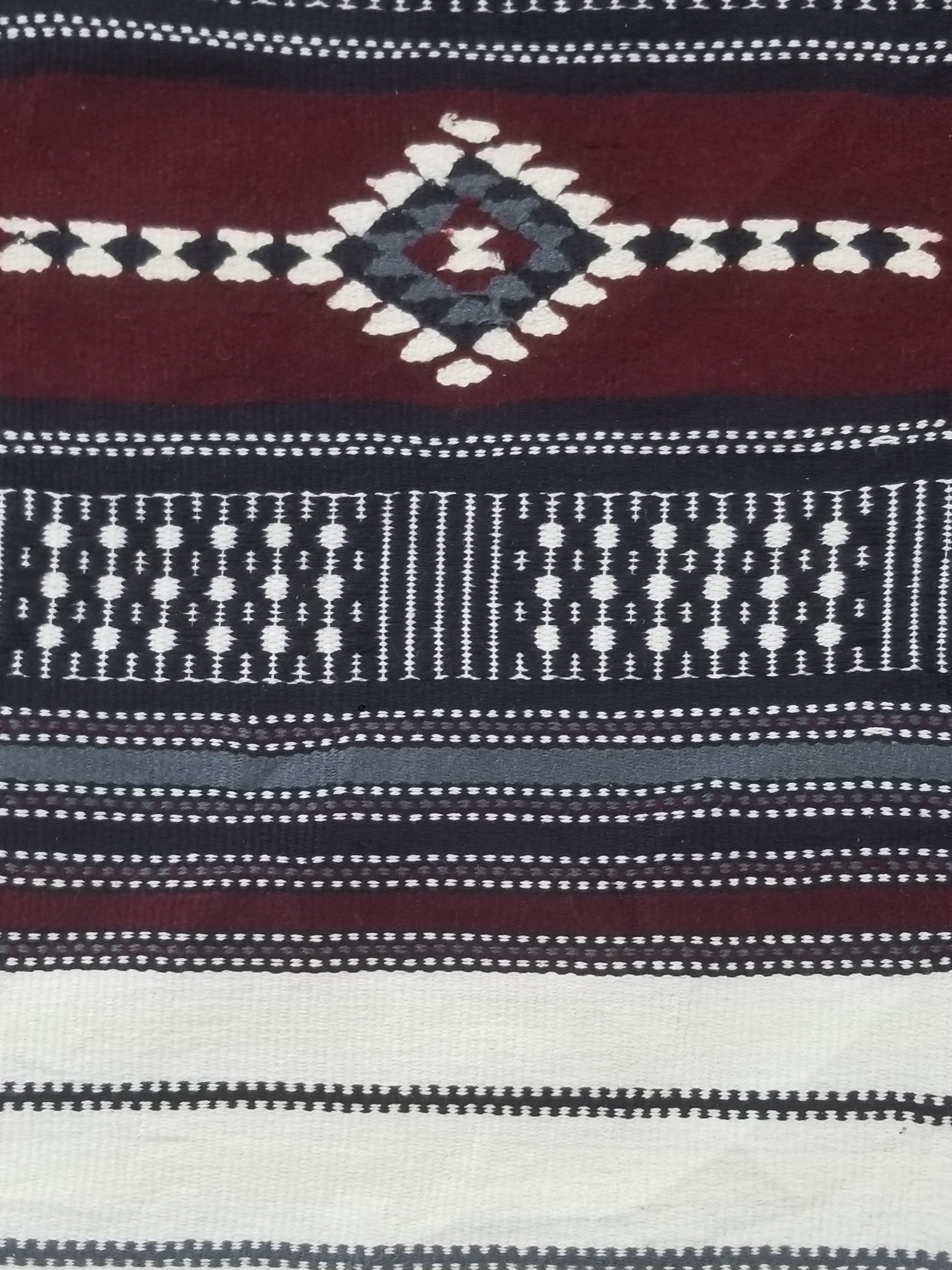 Vintage Traditional African Handwoven Fulani Khasa Blanket 213x153cm