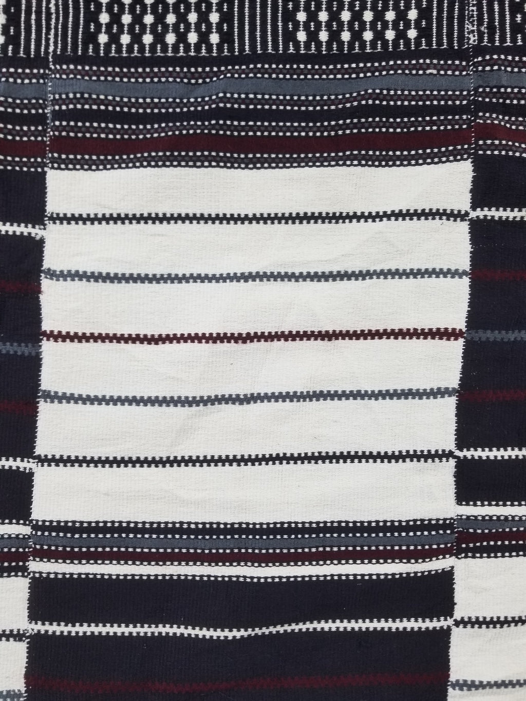 Vintage Traditional African Handwoven Fulani Khasa Blanket 213x153cm