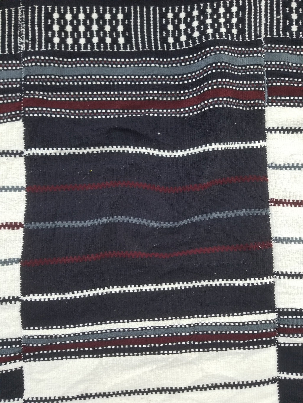 Vintage Traditional African Handwoven Fulani Khasa Blanket 213x153cm