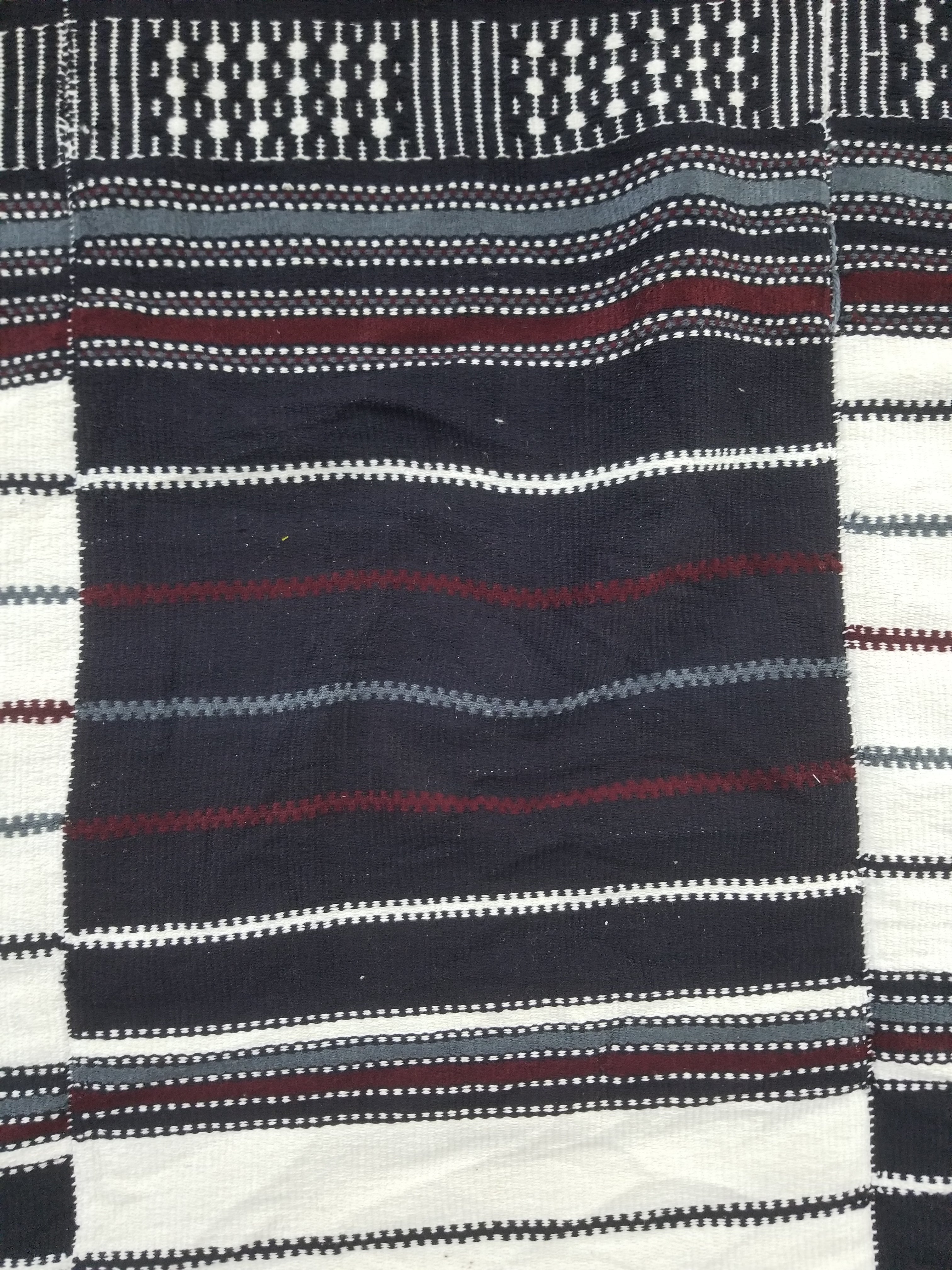 Vintage Traditional African Handwoven Fulani Khasa Blanket 213x153cm