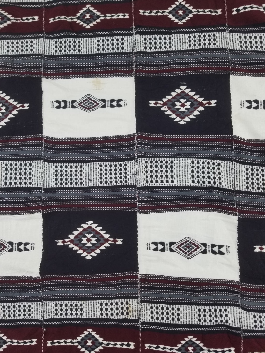 Vintage Traditional African Handwoven Fulani Khasa Blanket 213x153cm