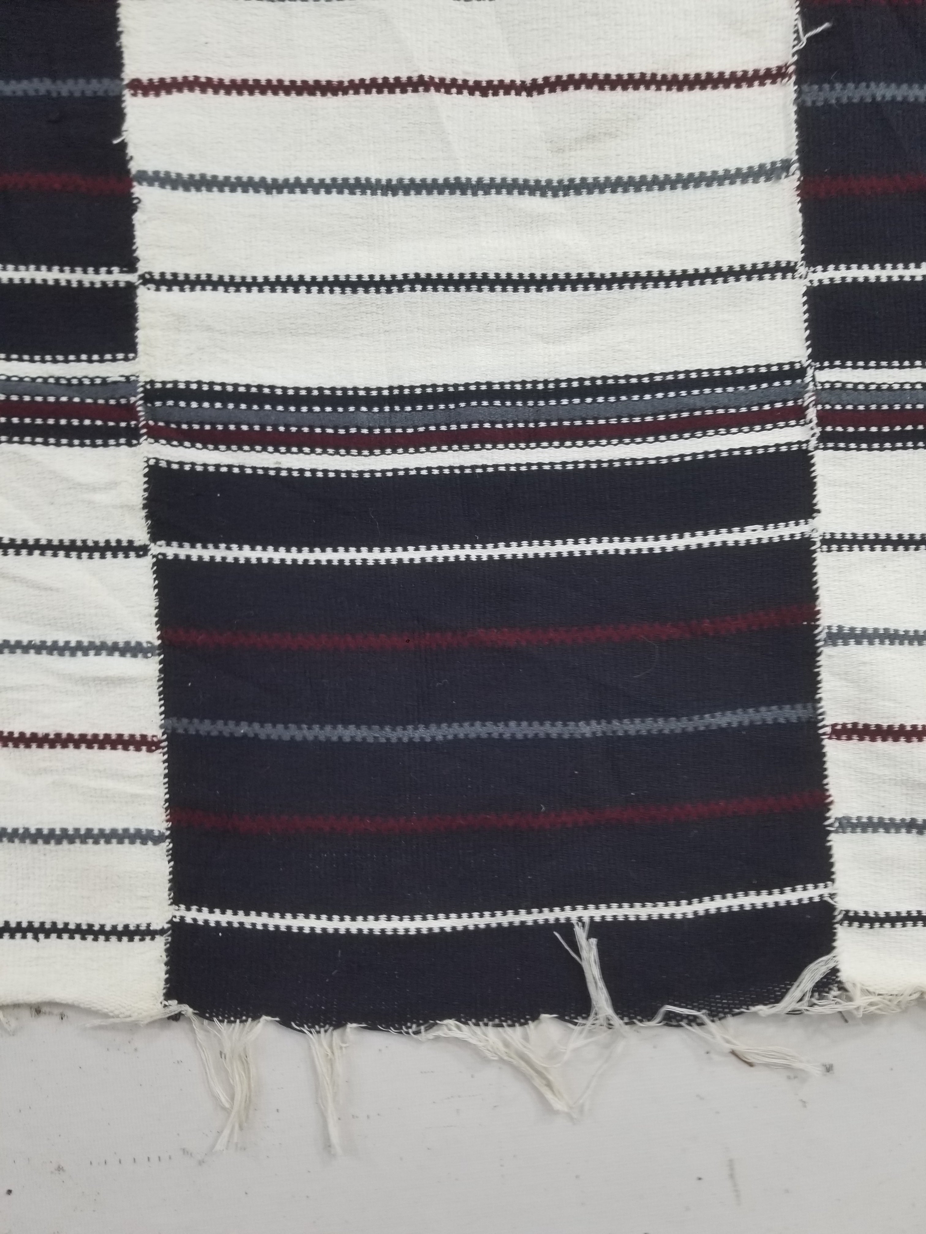 Vintage Traditional African Handwoven Fulani Khasa Blanket 213x153cm