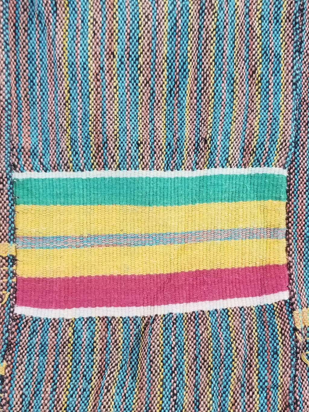 Vintage Ghana Kente Cloth Handwoven Striped Textile Throw 233x178cm