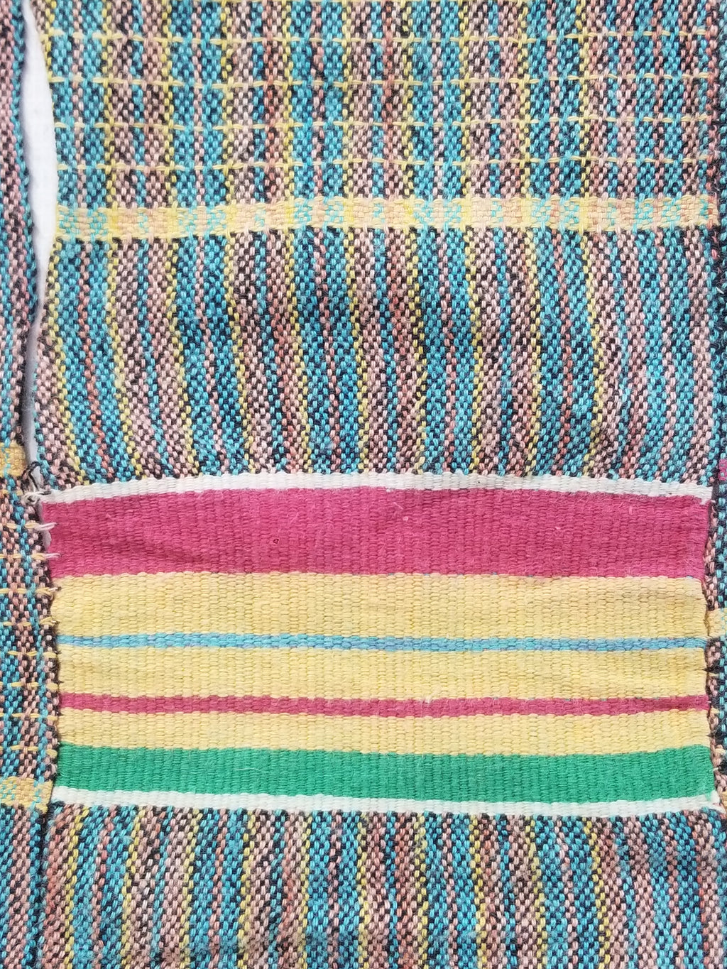 Vintage Ghana Kente Cloth Handwoven Striped Textile Throw 233x178cm