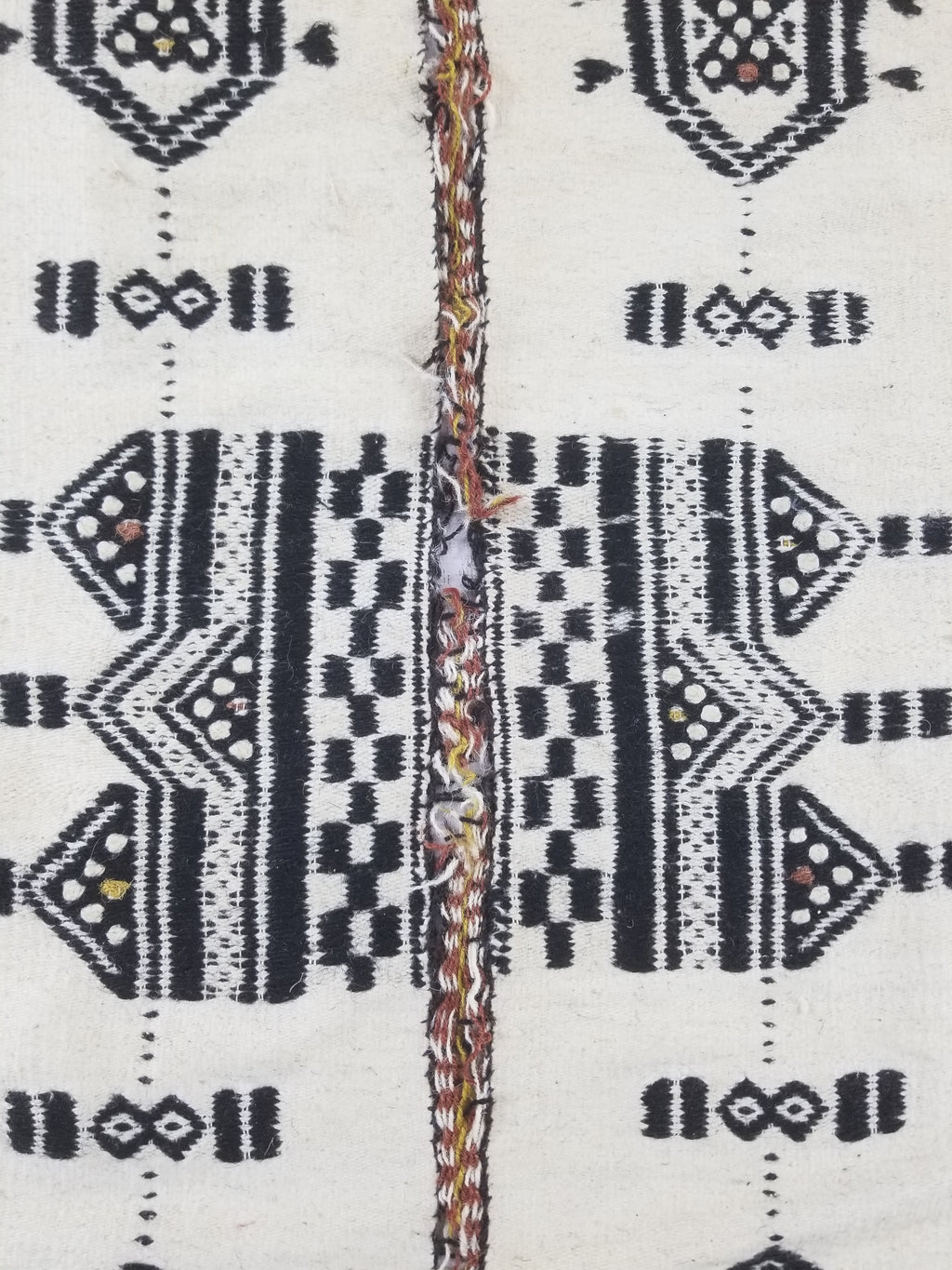 Vintage Traditional African Handwoven Tribal Fulani Khasa Blanket 226x122cm