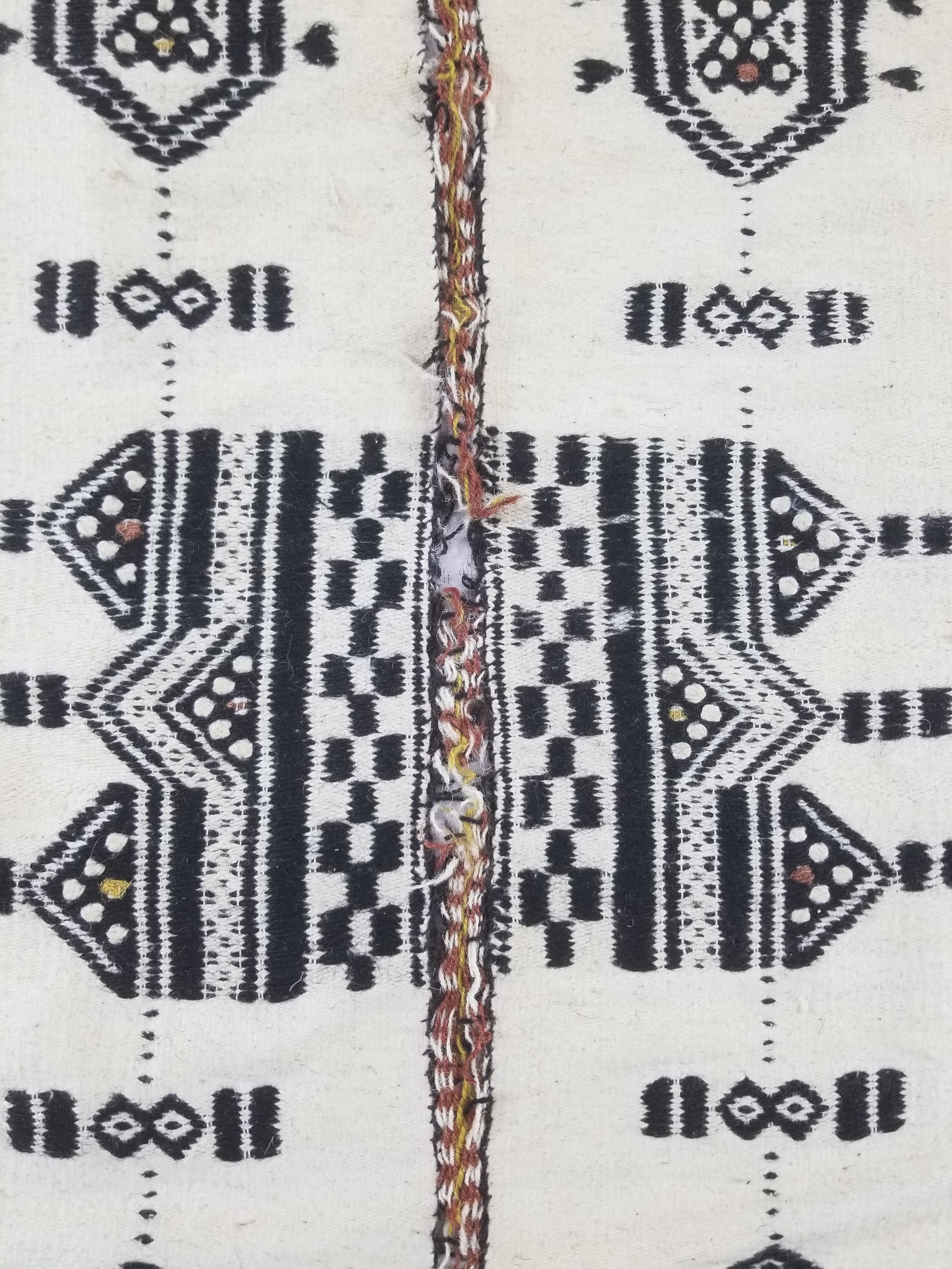 Vintage Traditional African Handwoven Tribal Fulani Khasa Blanket 226x122cm