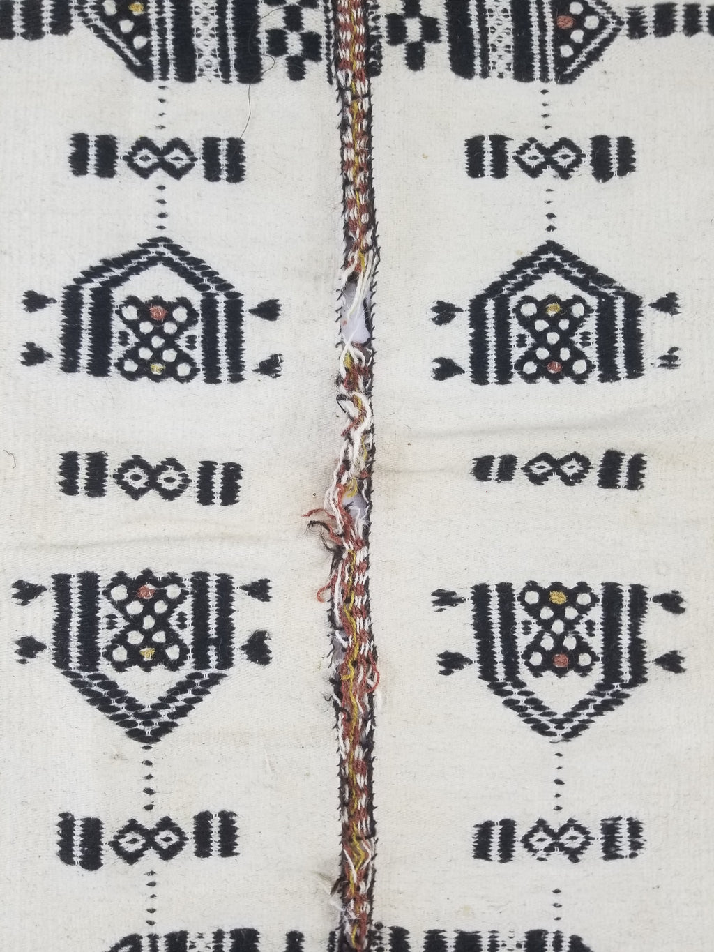Vintage Traditional African Handwoven Tribal Fulani Khasa Blanket 226x122cm
