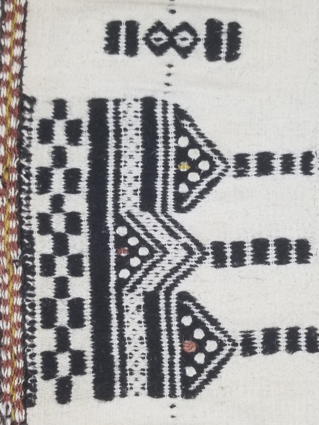Vintage Traditional African Handwoven Tribal Fulani Khasa Blanket 226x122cm
