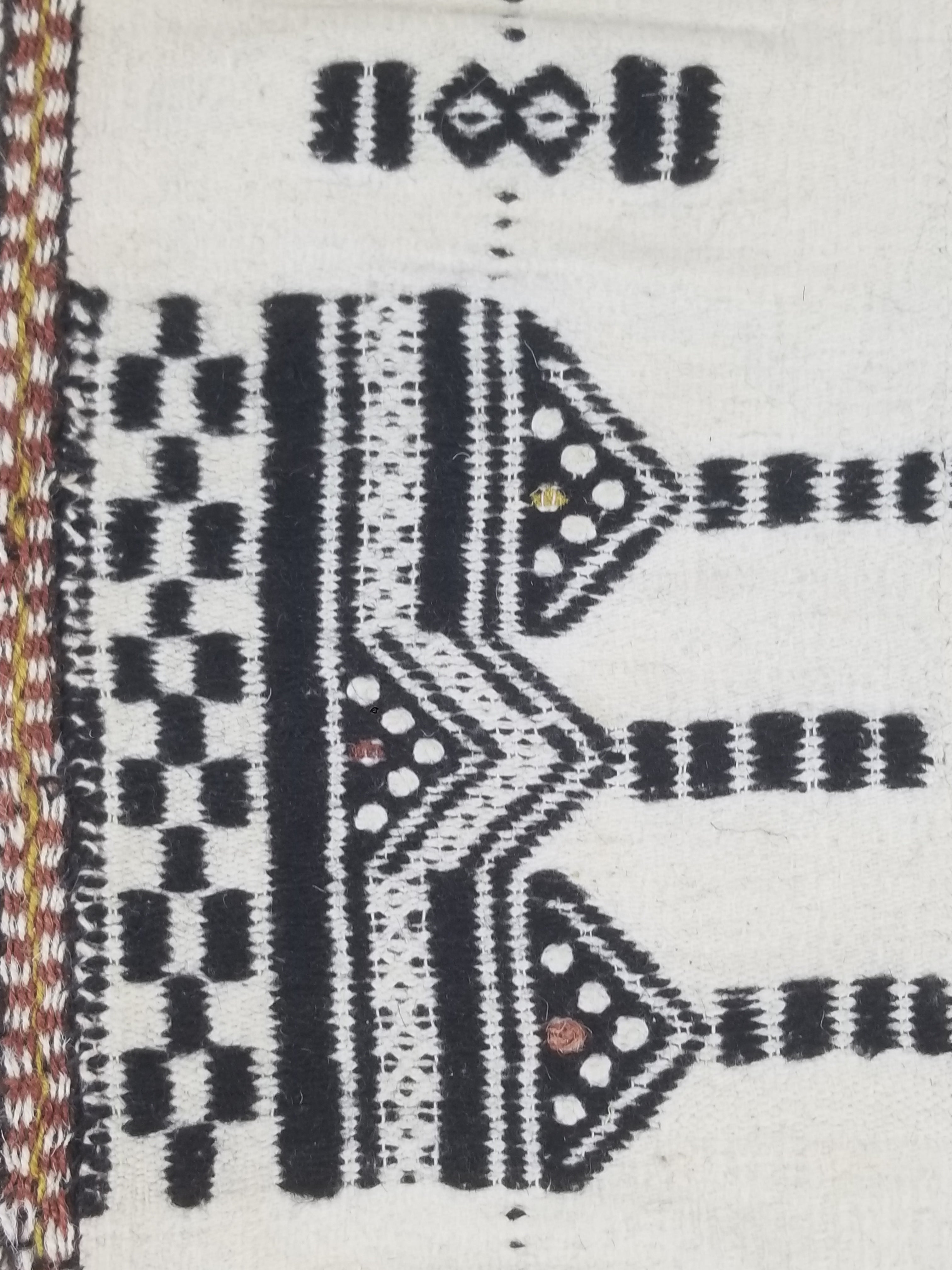 Vintage Traditional African Handwoven Tribal Fulani Khasa Blanket 226x122cm