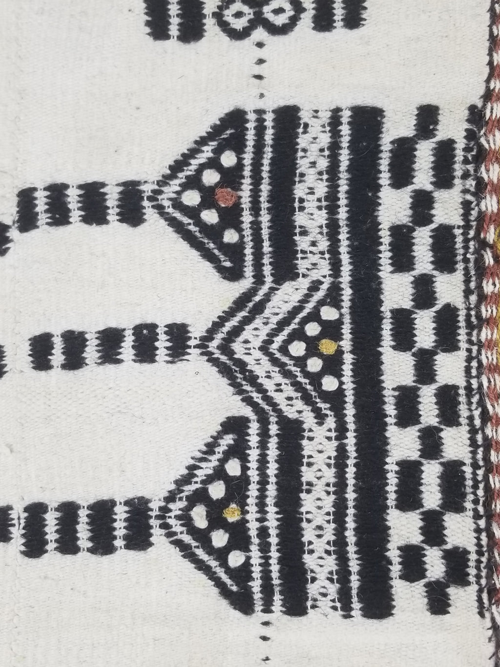Vintage Traditional African Handwoven Tribal Fulani Khasa Blanket 226x122cm