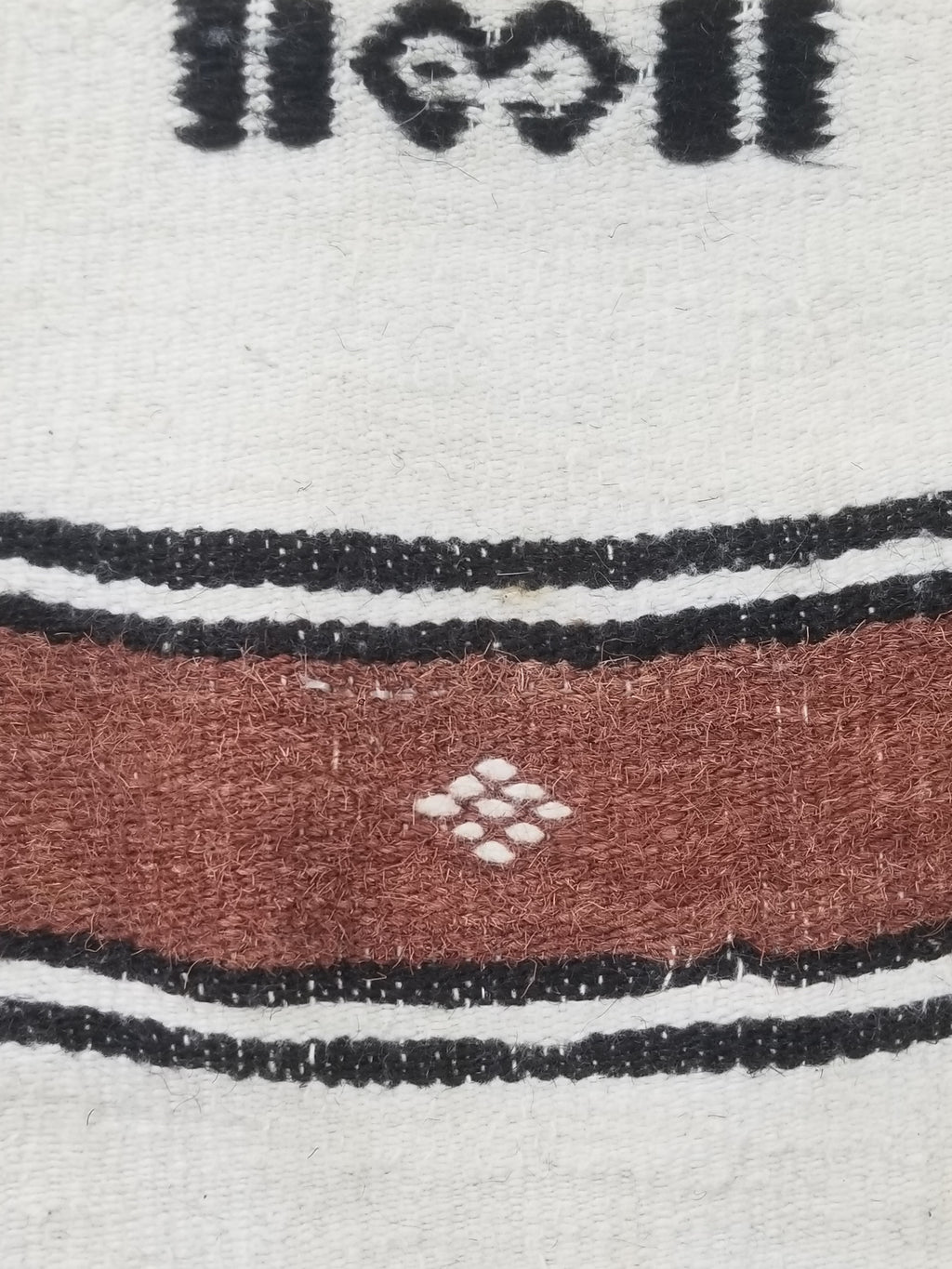 Vintage Traditional African Handwoven Tribal Fulani Khasa Blanket 226x122cm