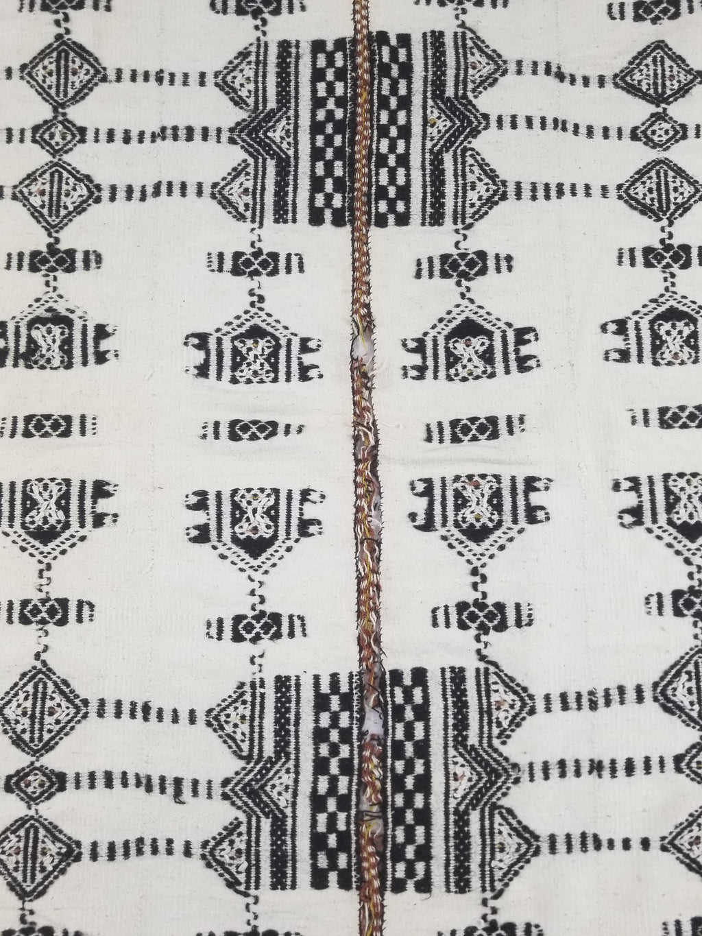 Vintage Traditional African Handwoven Tribal Fulani Khasa Blanket 226x122cm
