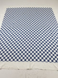 Vintage Traditional African Handwoven Checkerboard Textile Throw 226x197cm
