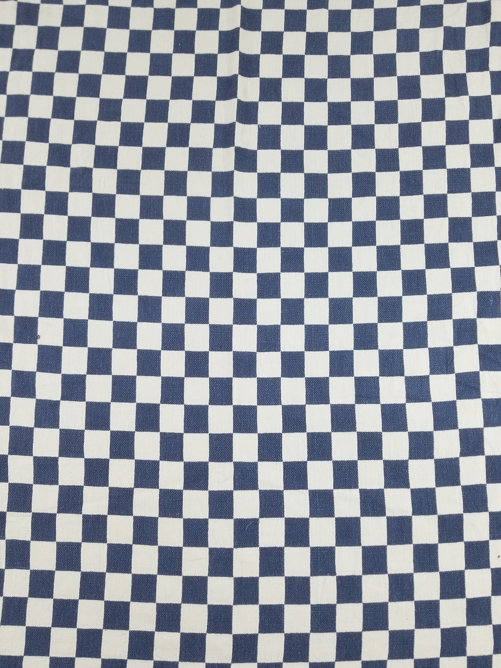 Vintage Traditional African Handwoven Checkerboard Textile Throw 226x197cm