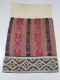 Vintage Traditional Laotian Handwoven Ethnic Skirt 108x67cm