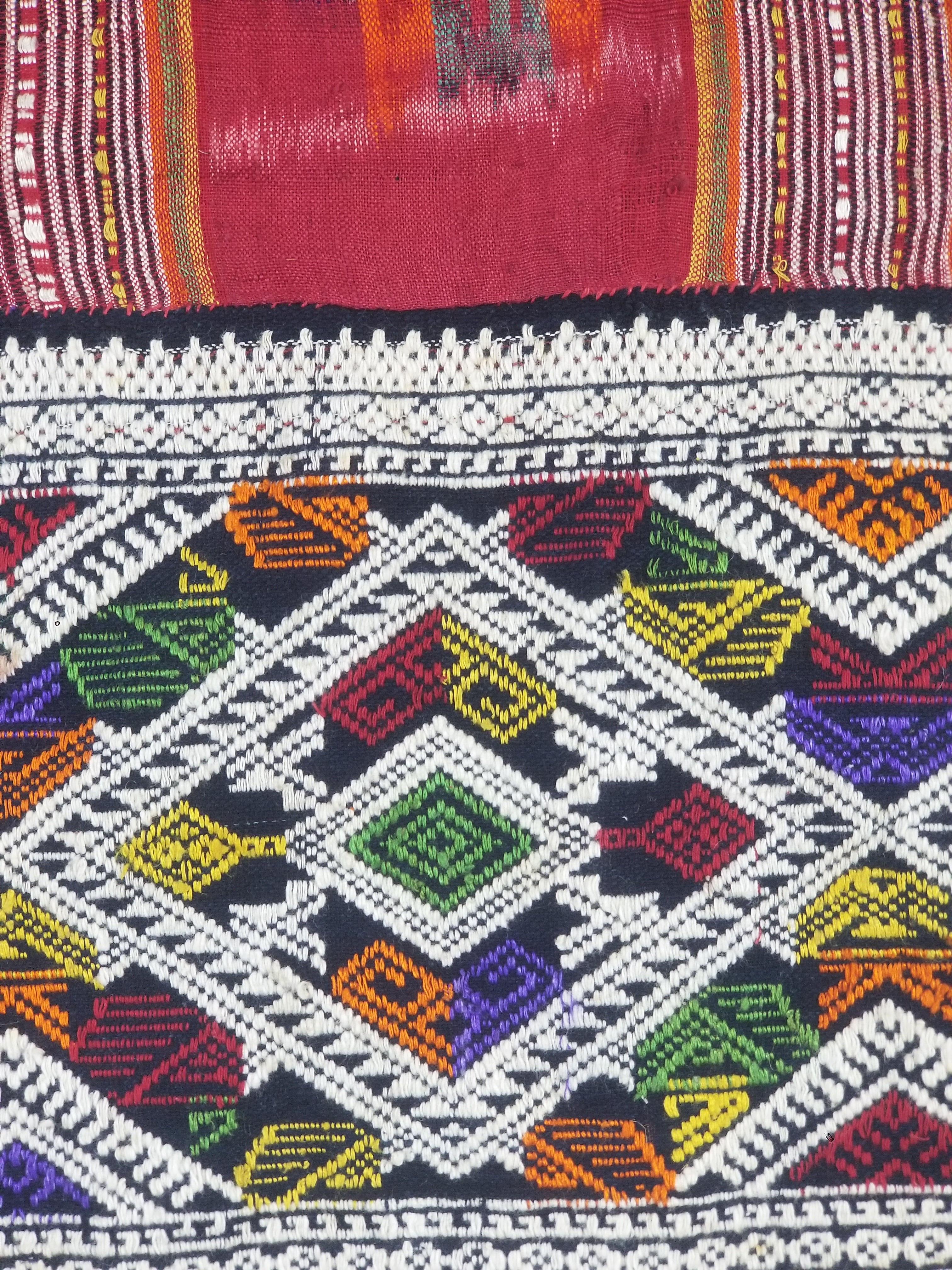 Vintage Traditional Laotian Handwoven Ethnic Skirt 108x67cm