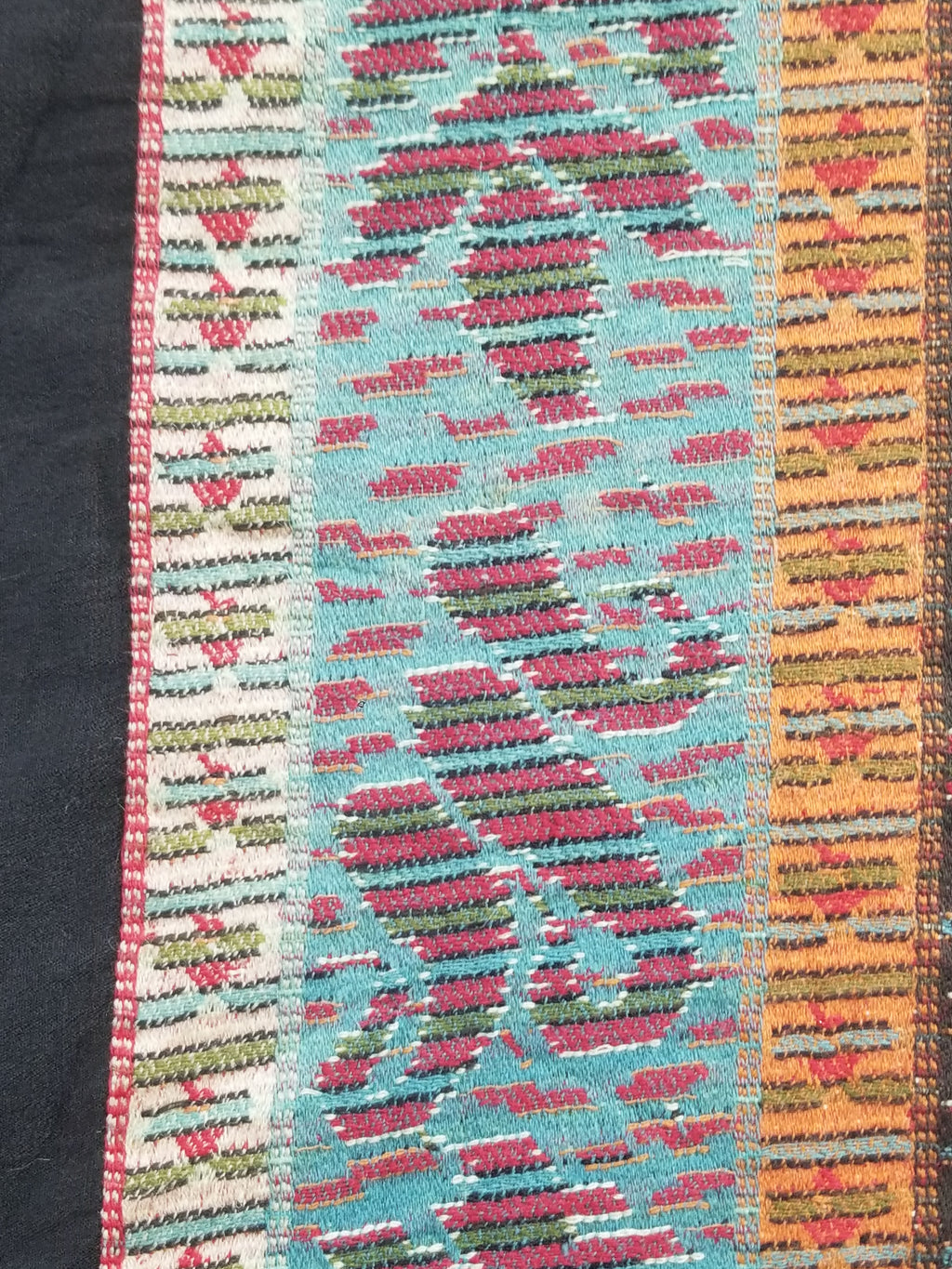 Antique Traditional Kashmiri Jamawar Style Paisley Wool Shawl 185x185cm