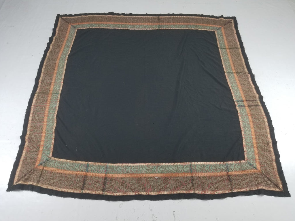 Antique Traditional Kashmiri Jamawar Style Paisley Wool Shawl 185x185cm