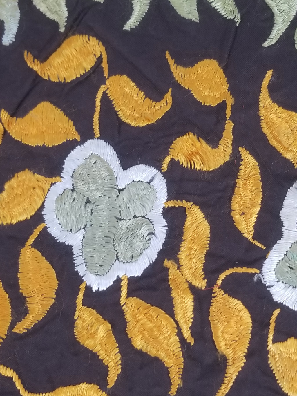 Vintage Suzani Style Floral Hand Embroidered Textile 128x80cm