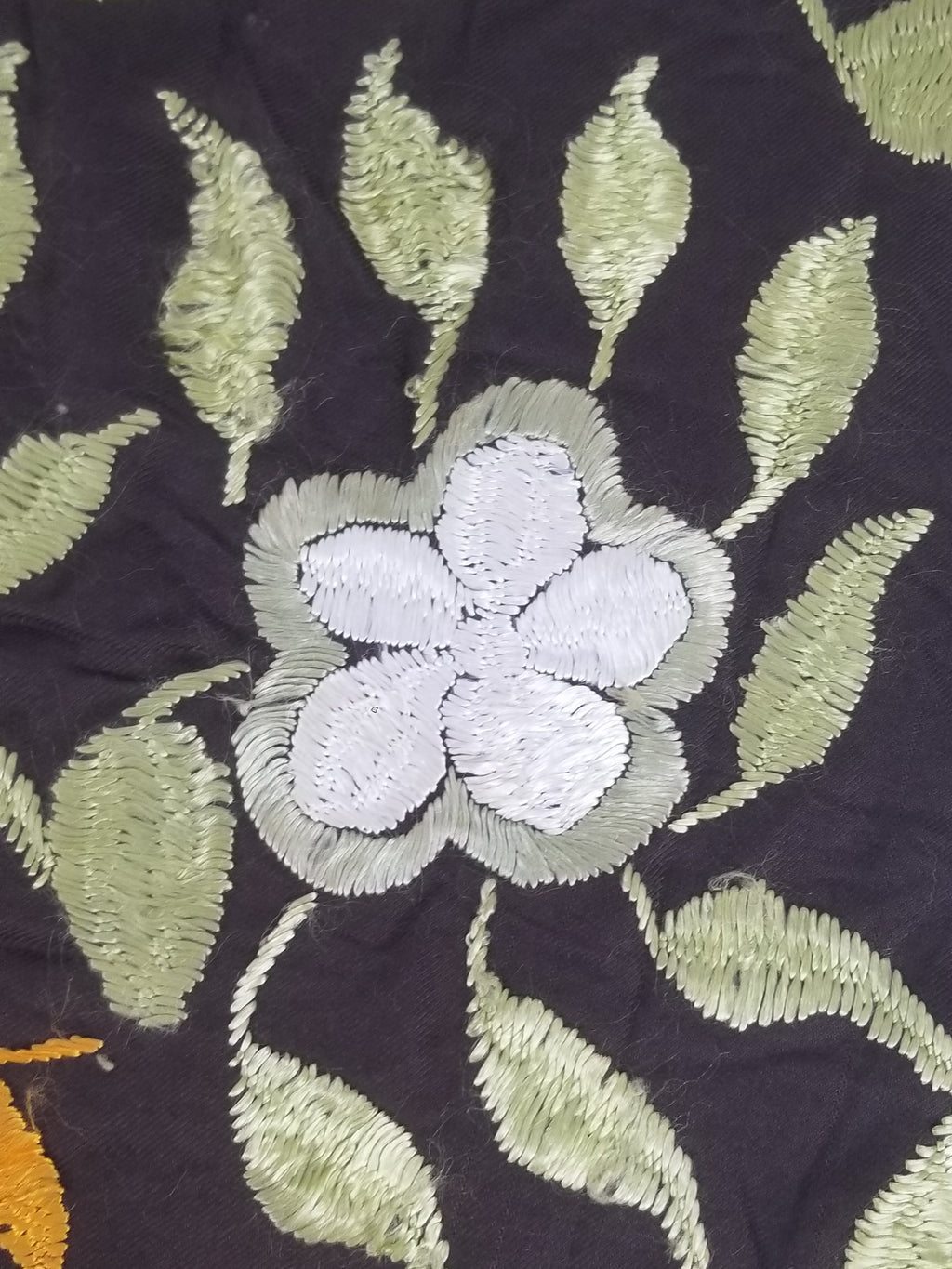 Vintage Suzani Style Floral Hand Embroidered Textile 128x80cm