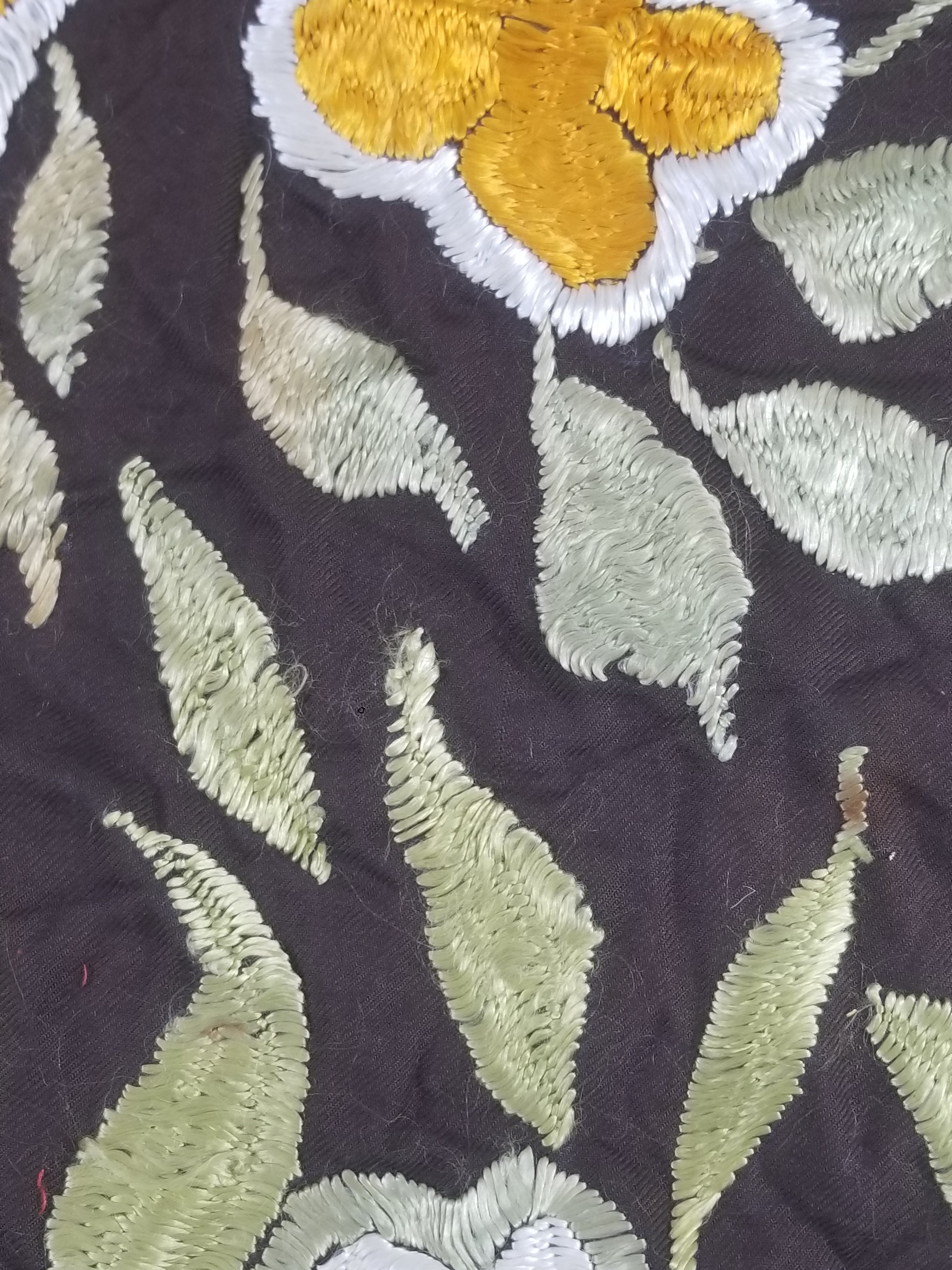 Vintage Suzani Style Floral Hand Embroidered Textile 128x80cm