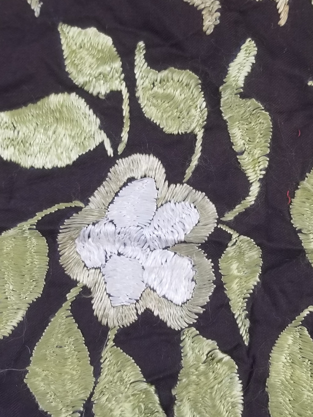 Vintage Suzani Style Floral Hand Embroidered Textile 128x80cm