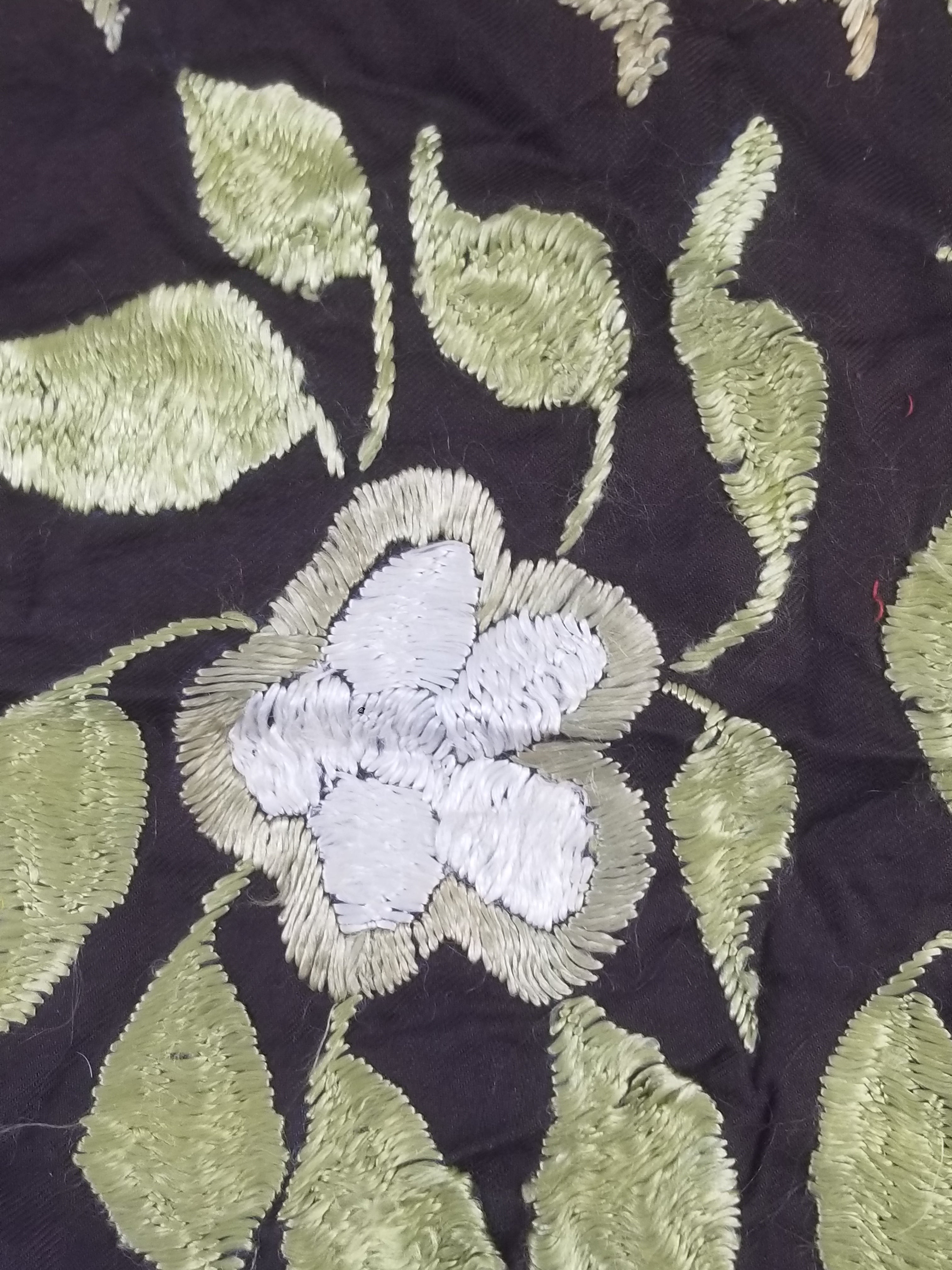 Vintage Suzani Style Floral Hand Embroidered Textile 128x80cm