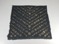 Antique European Metallic Embroidered Floral Textile 121x115cm
