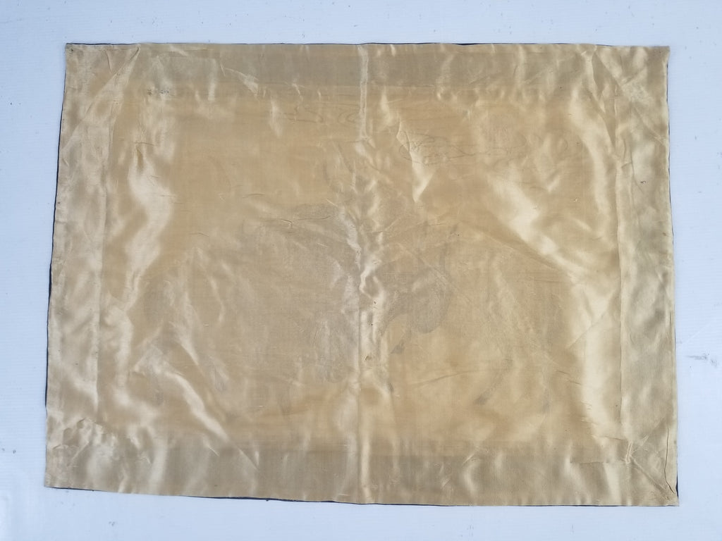 Vintage Chinese Silk Embroidered Sanyang Kaitai Theme Tapestry 69x51cm