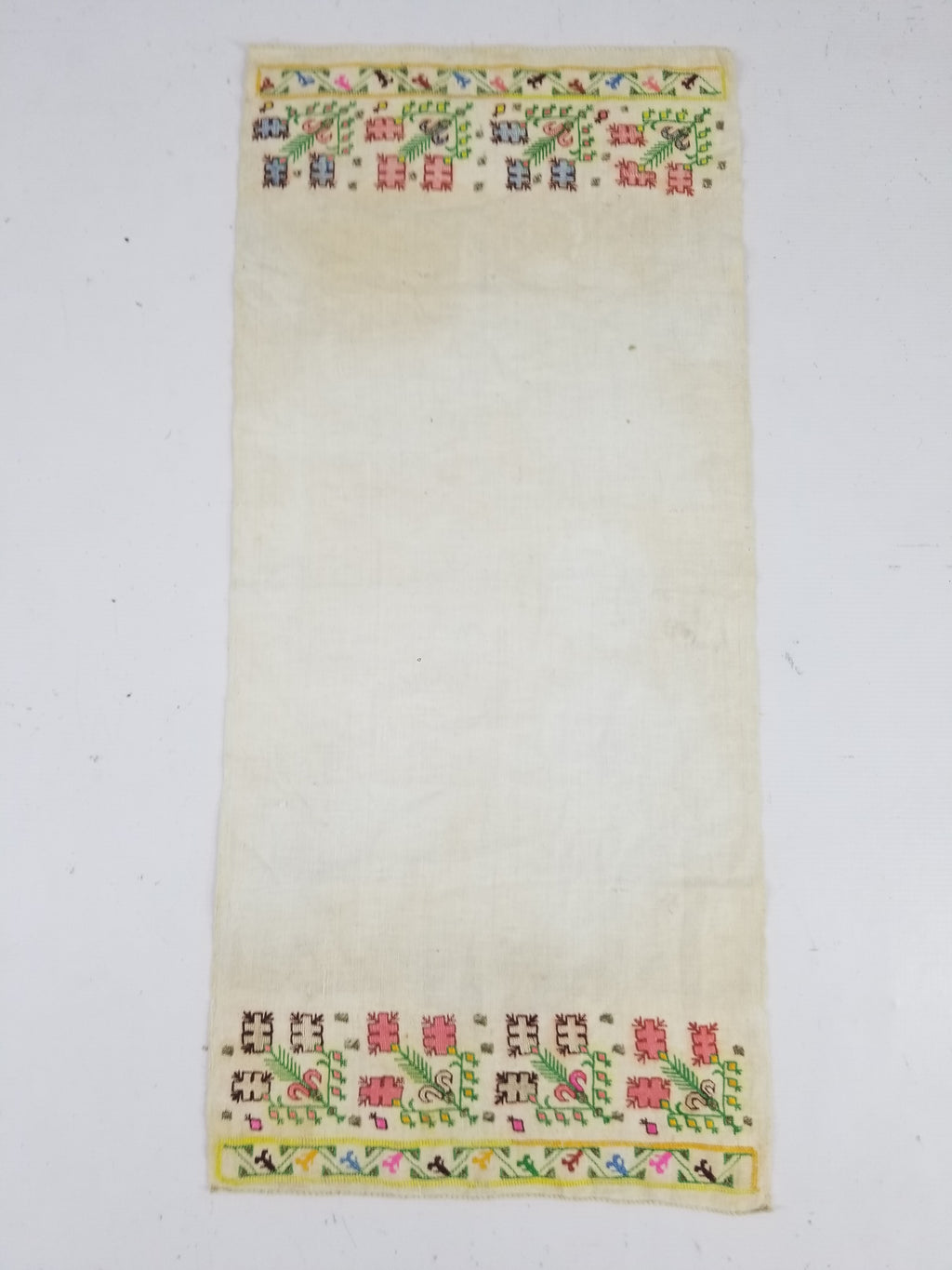 Vintage Traditional Ottoman Folk Embroidered Towel 87x40cm