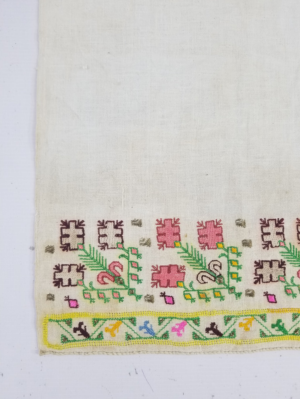 Vintage Traditional Ottoman Folk Embroidered Towel 87x40cm