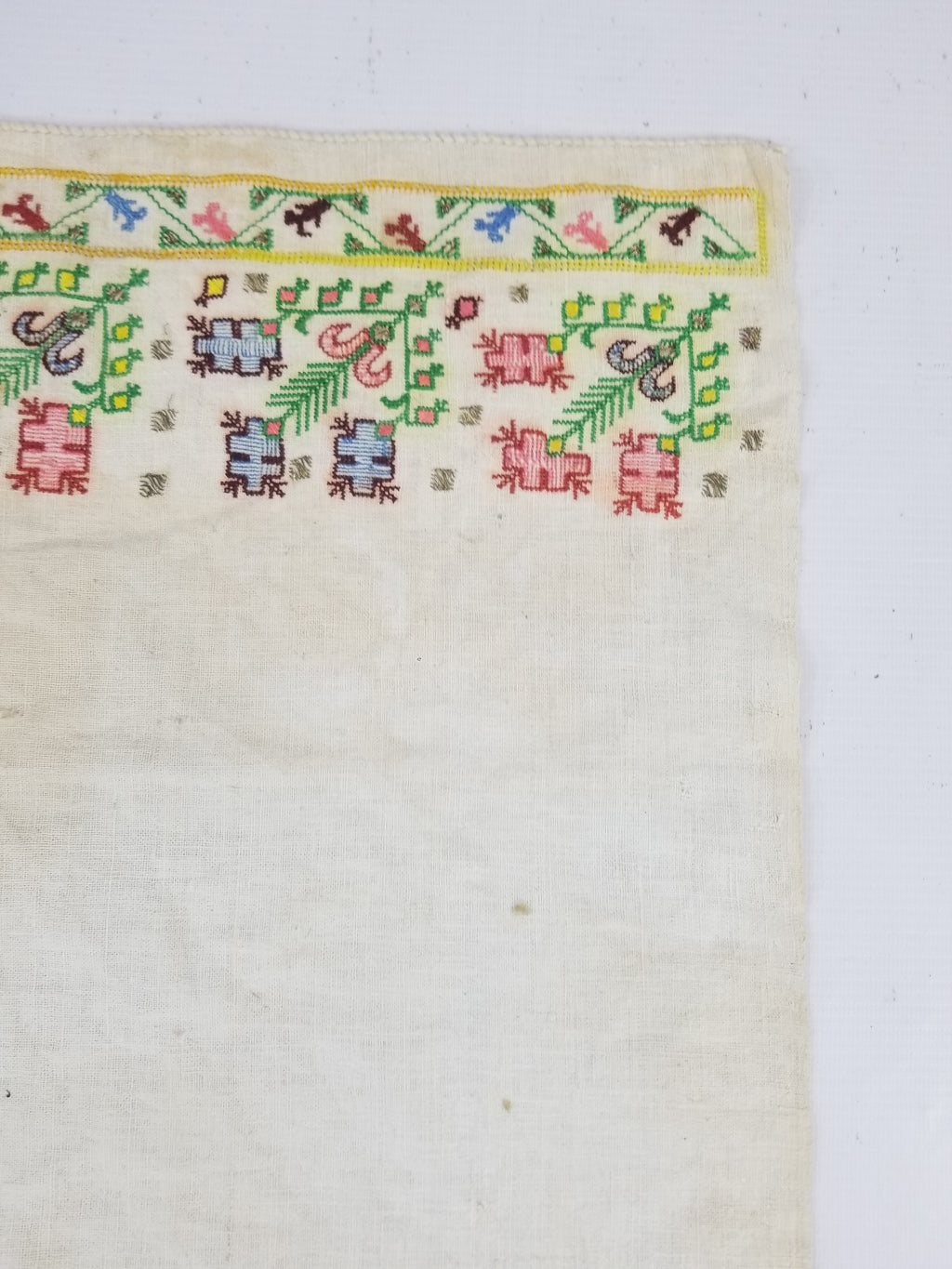 Vintage Traditional Ottoman Folk Embroidered Towel 87x40cm