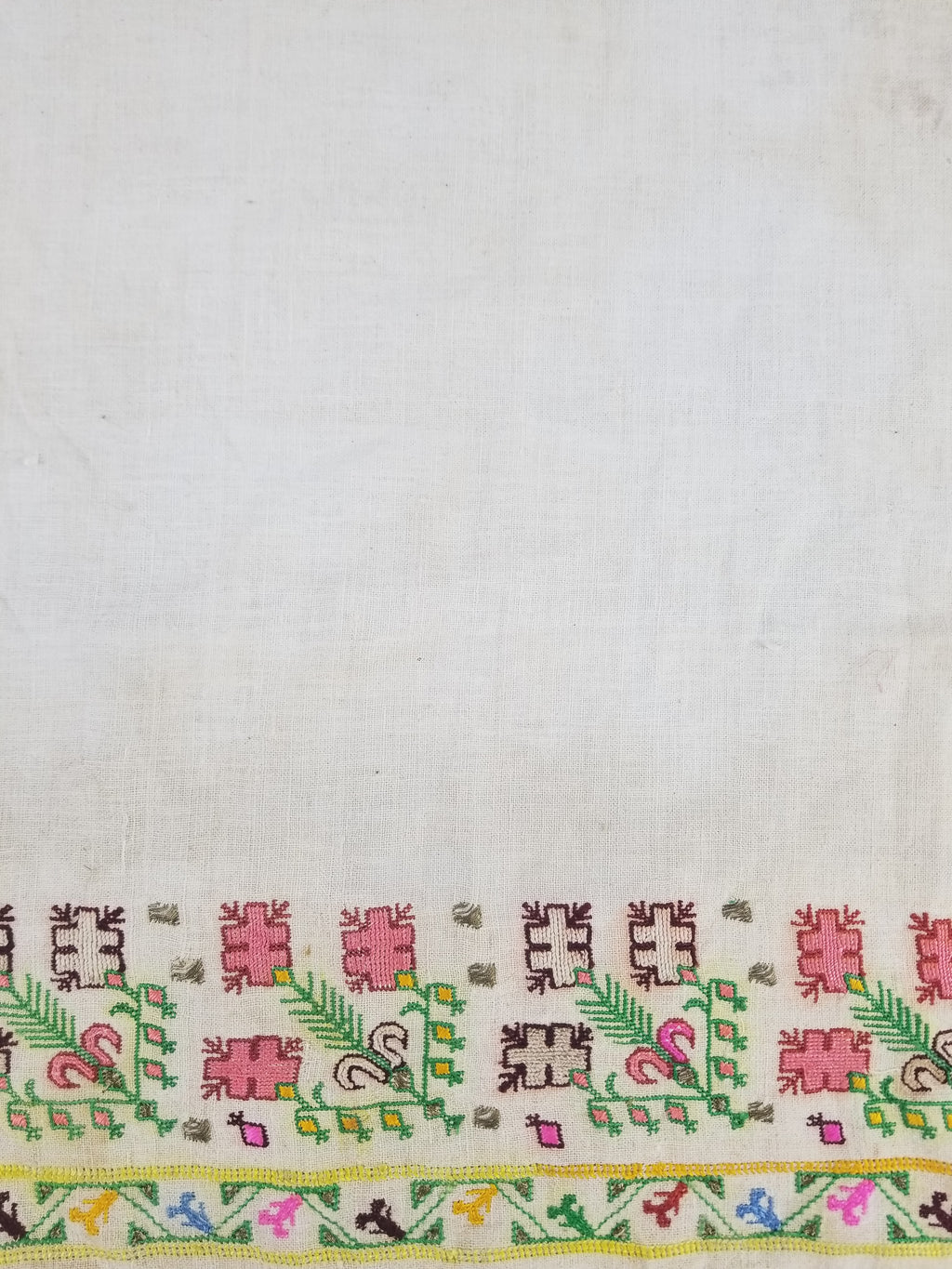 Vintage Traditional Ottoman Folk Embroidered Towel 87x40cm