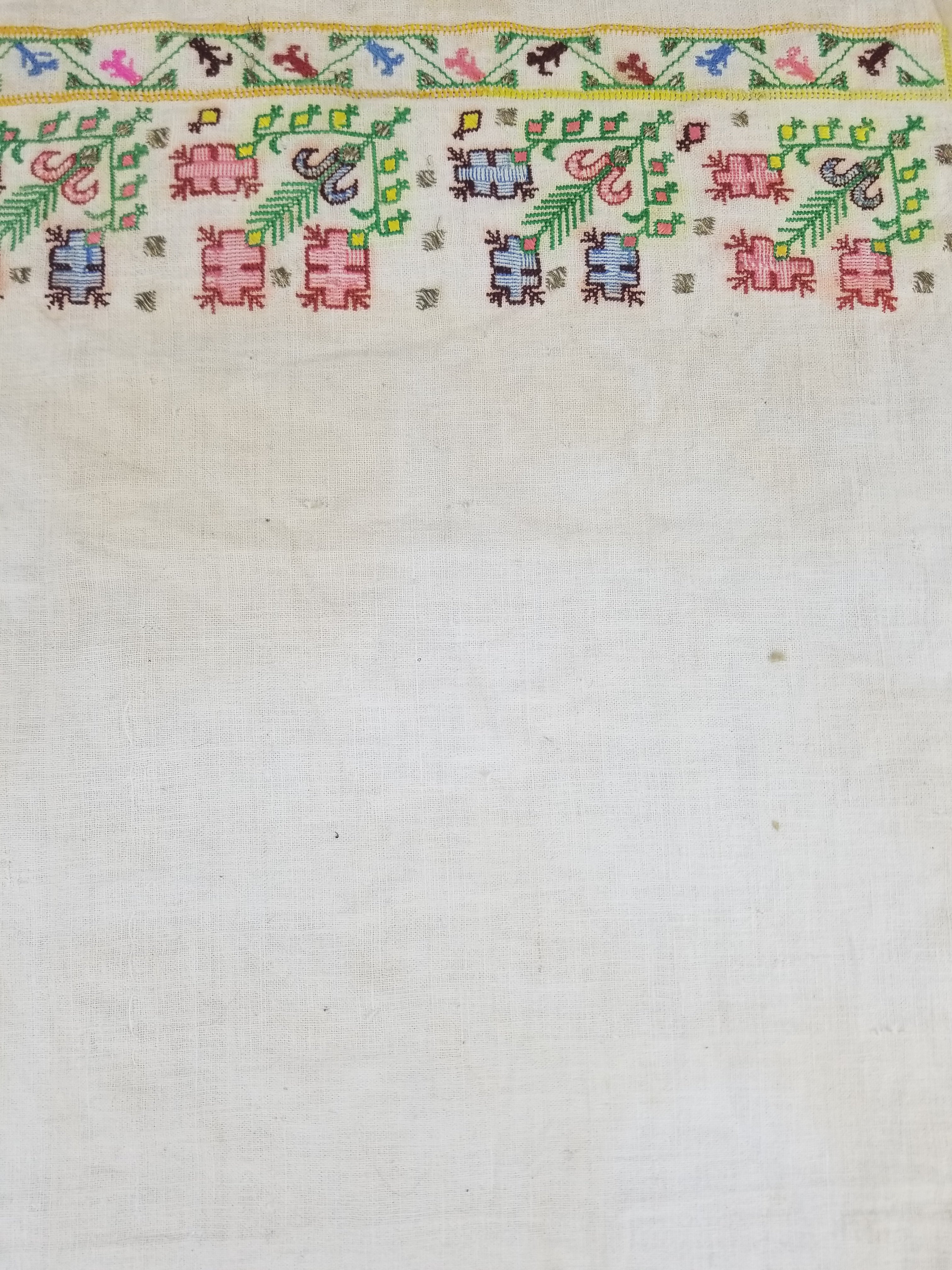 Vintage Traditional Ottoman Folk Embroidered Towel 87x40cm
