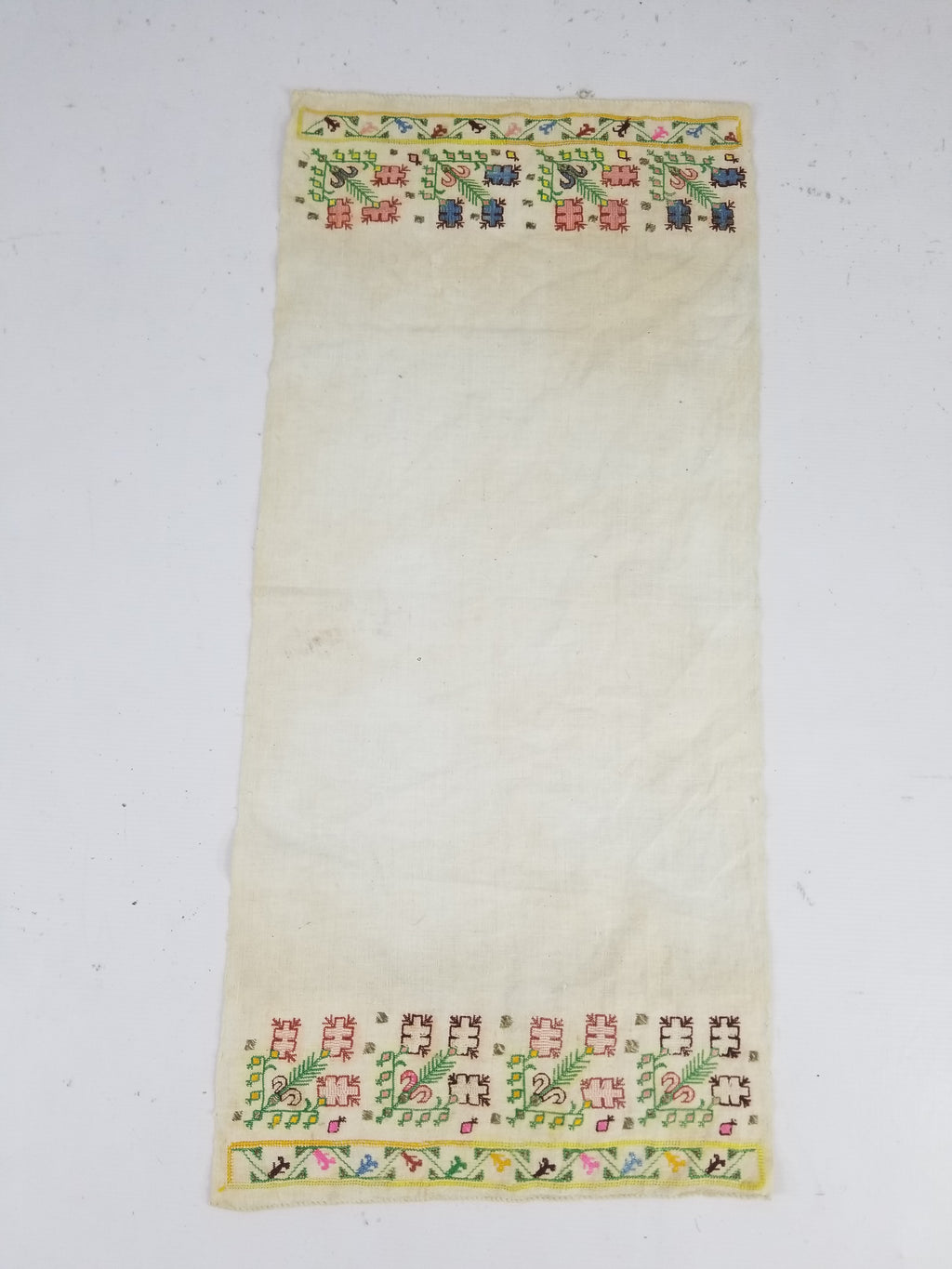 Vintage Traditional Ottoman Folk Embroidered Towel 87x40cm