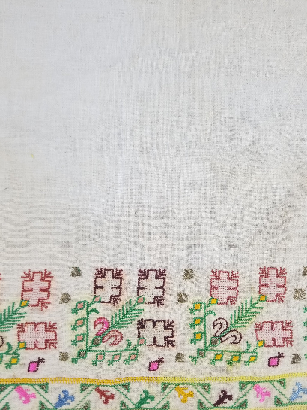 Vintage Traditional Ottoman Folk Embroidered Towel 87x40cm
