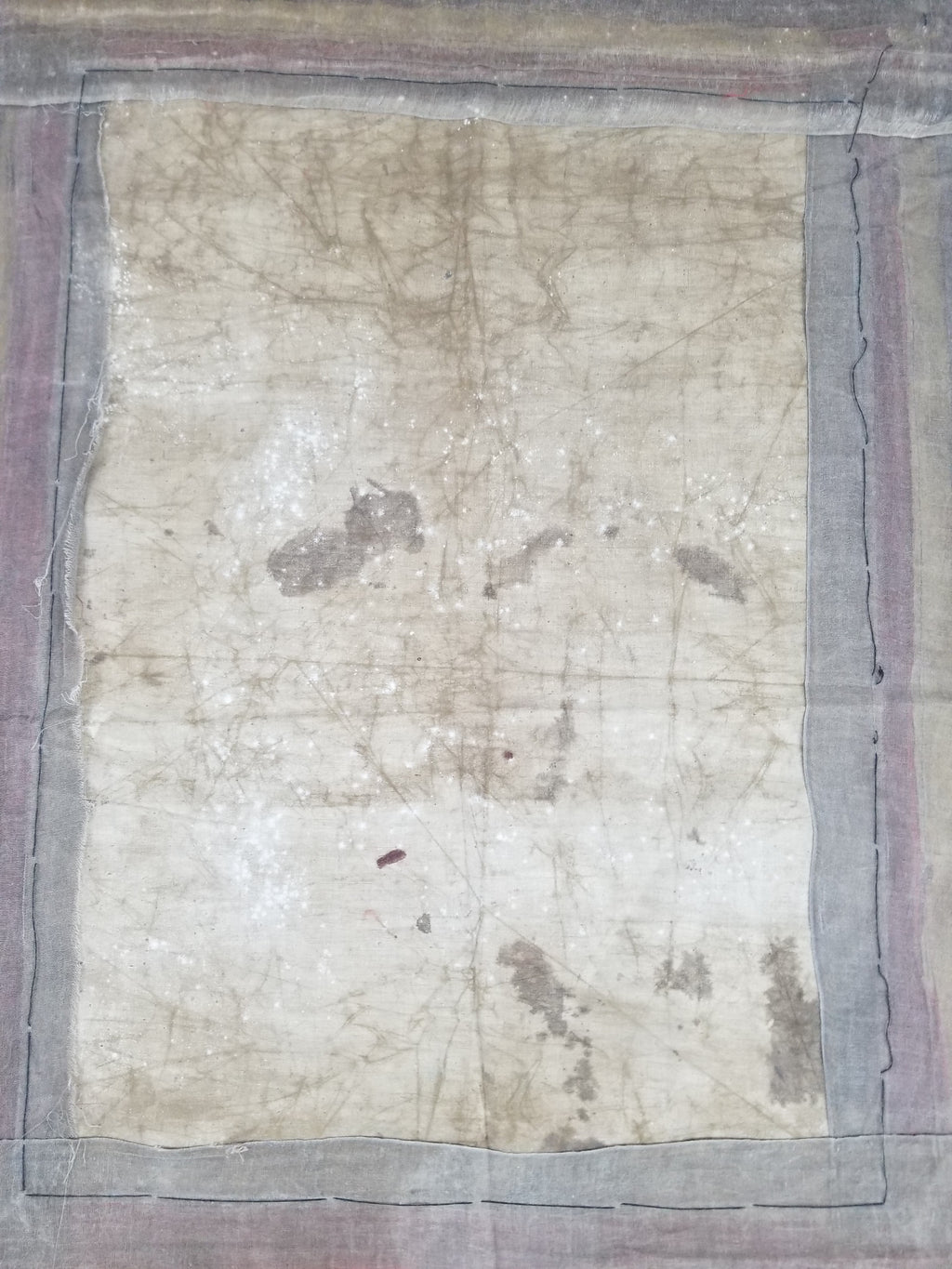 Antique Tibetan Hand Painted Buddhist Thangka Wall Hanging 111x69cm