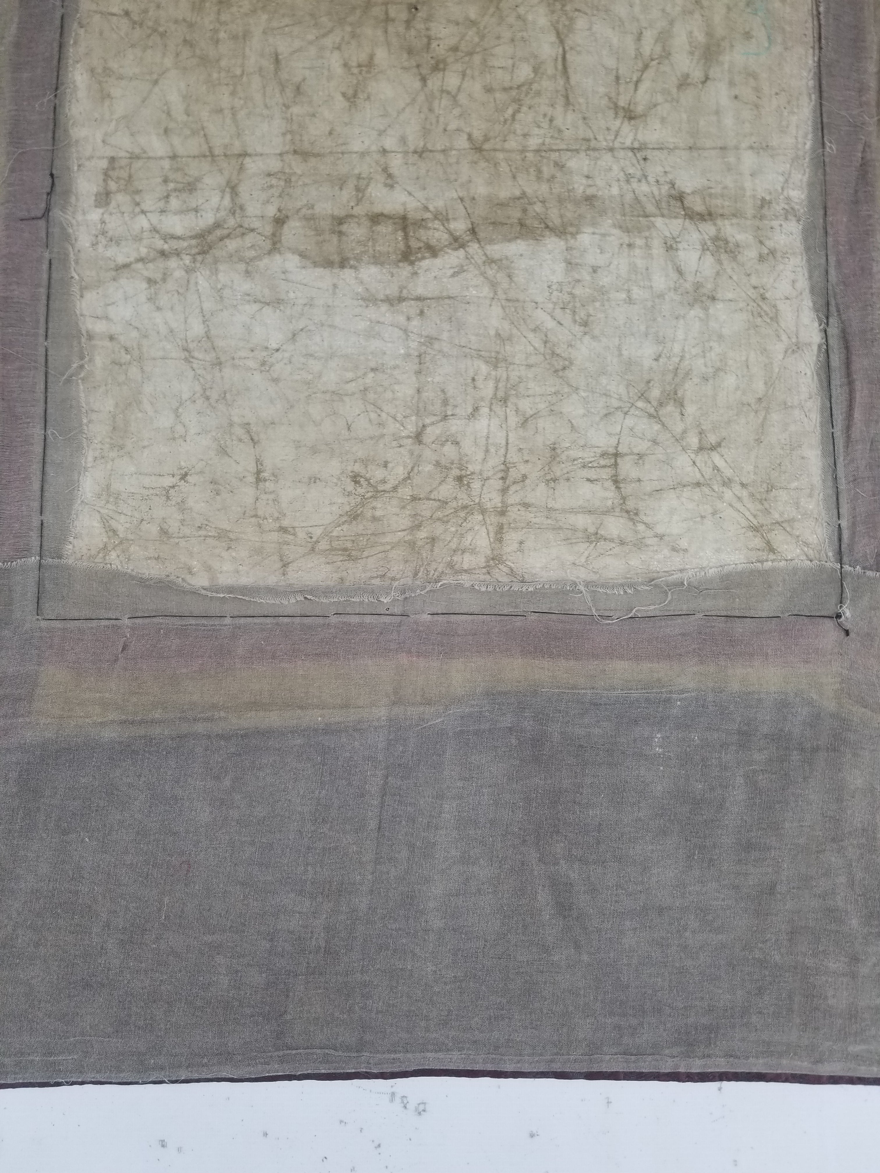 Vintage Tibetan Hand Painted Amitayus Thangka Wall Hanging 112x72cm