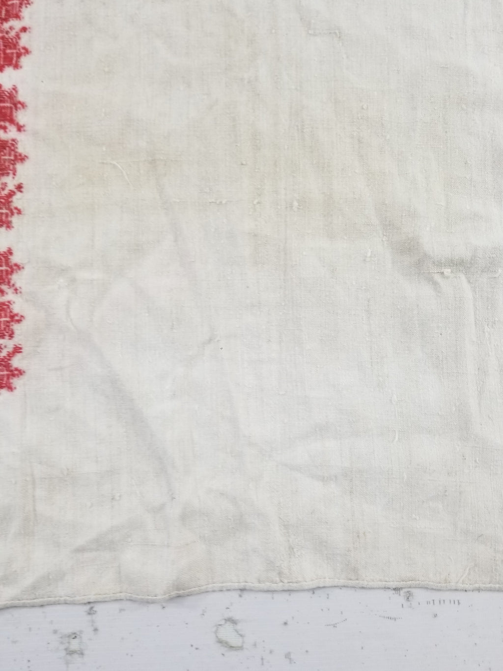 Vintage Traditional Ukrainian Rushnyk Folk Art Embroidered Textile 207x50cm