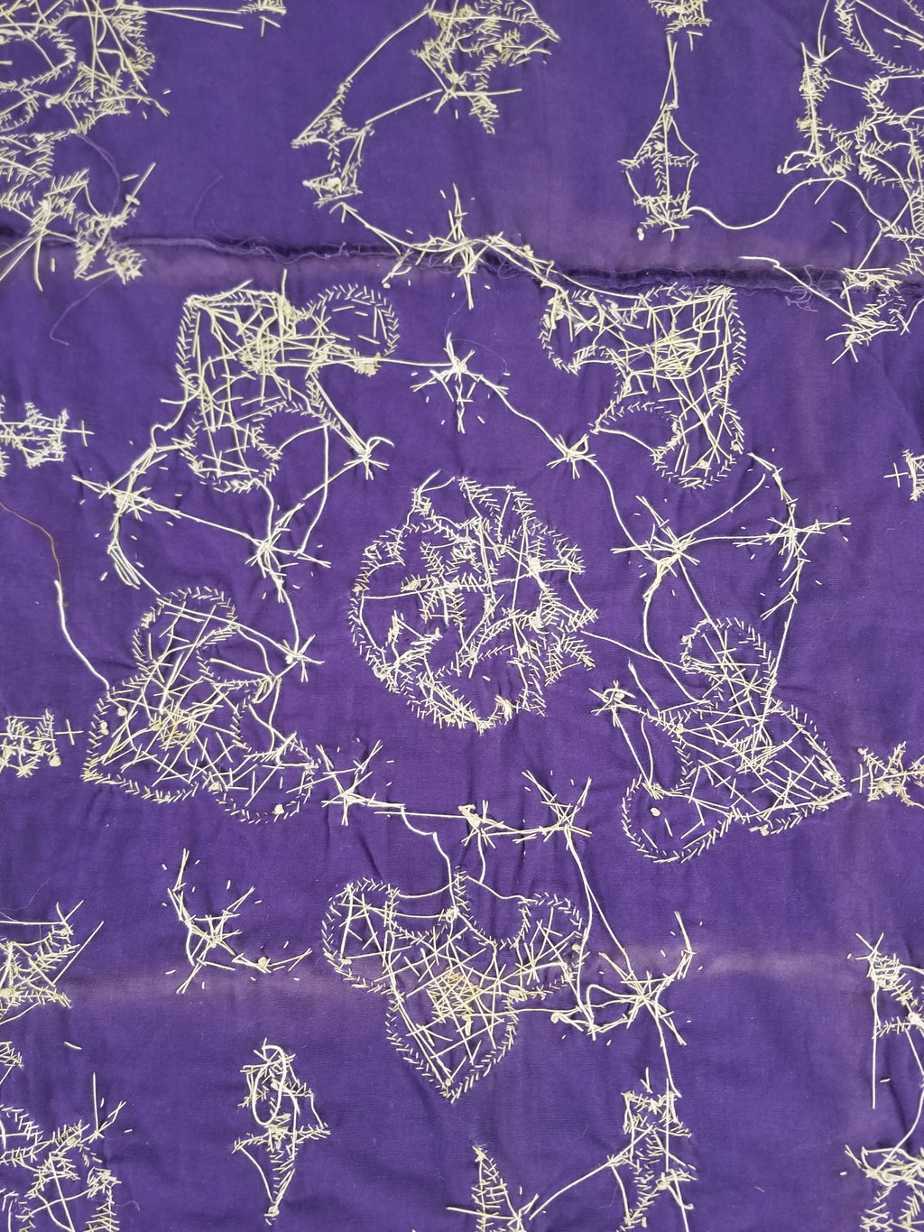 Antique 19th Century Ottoman Gold Embroidered Floral Velvet Wrapper 79x75cm
