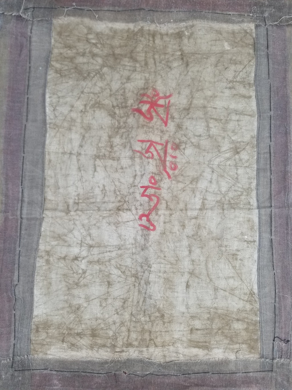 Antique Tibetan Hand Painted Amitayus Thangka Wall Hanging 113x69cm