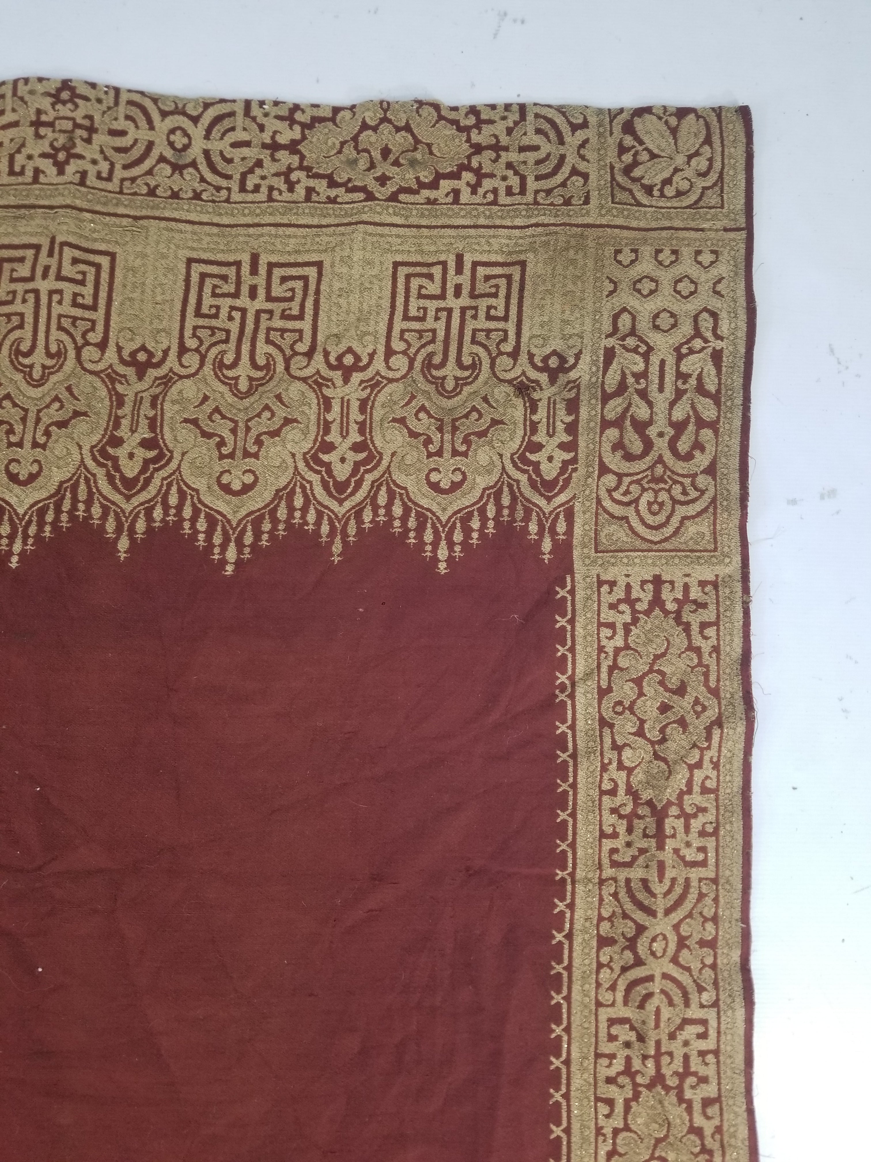 Vintage Traditional Chinese Mythical Bird Handwoven Reversible Tapestry 270x122cm