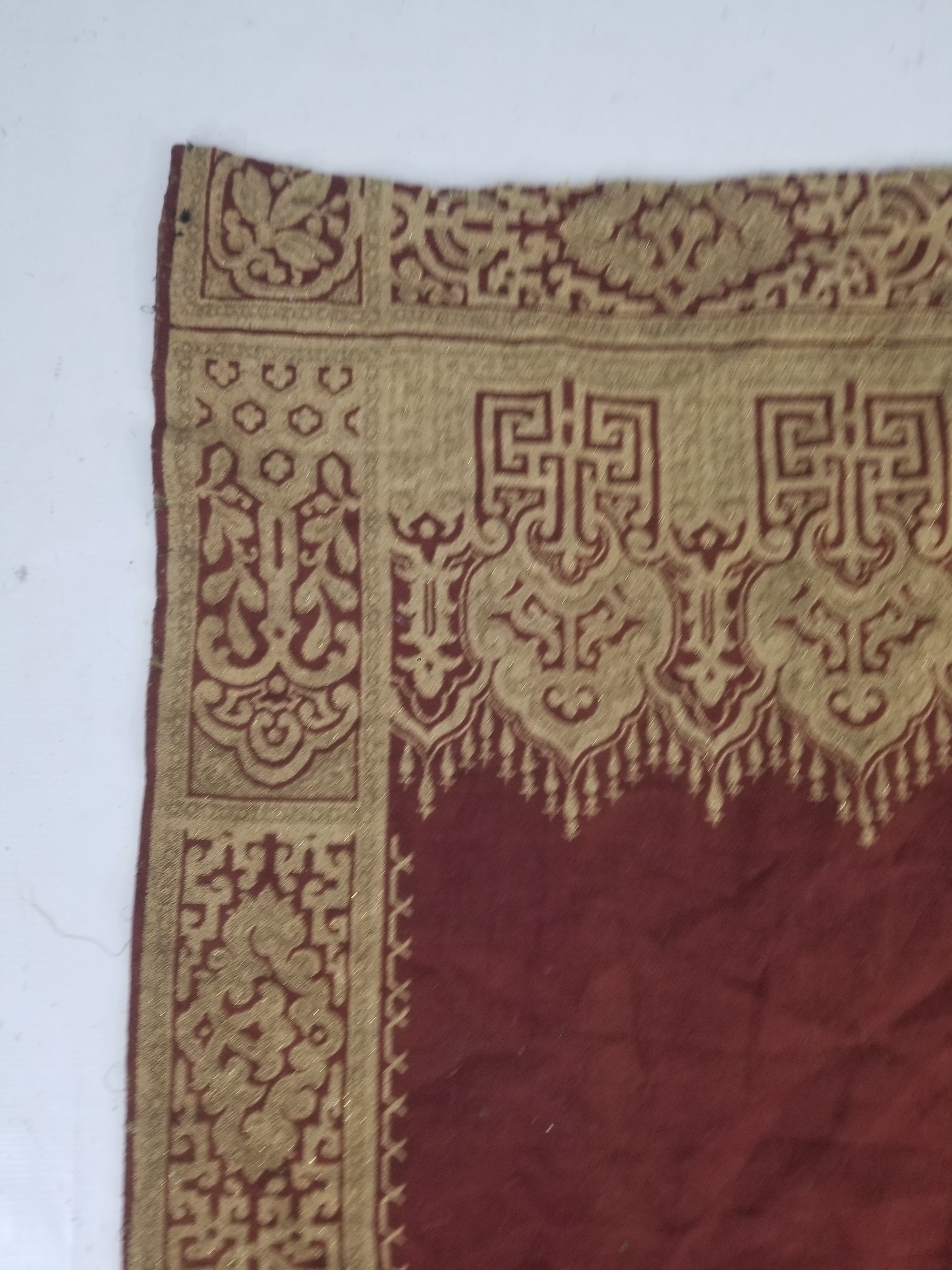 Vintage Traditional Chinese Mythical Bird Handwoven Reversible Tapestry 270x122cm