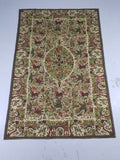 Vintage Chinese Floral & Wildlife Block Printed Wall Hanging  175x116cm