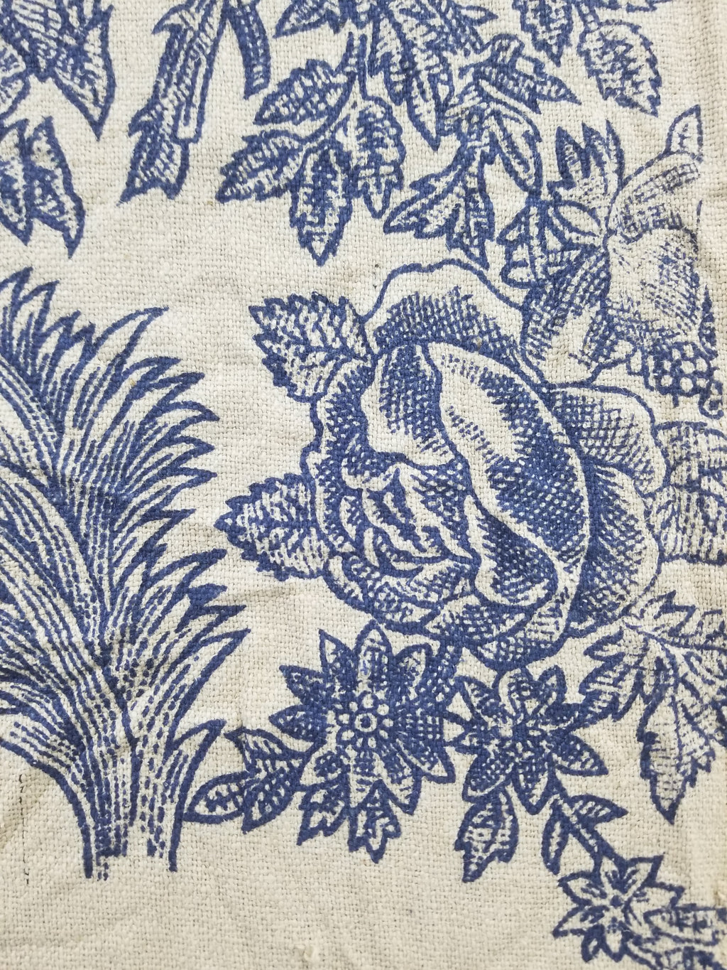 Vintage French Toile de Jouy Printed Romantic Scenic Textile Panel 305x129cm